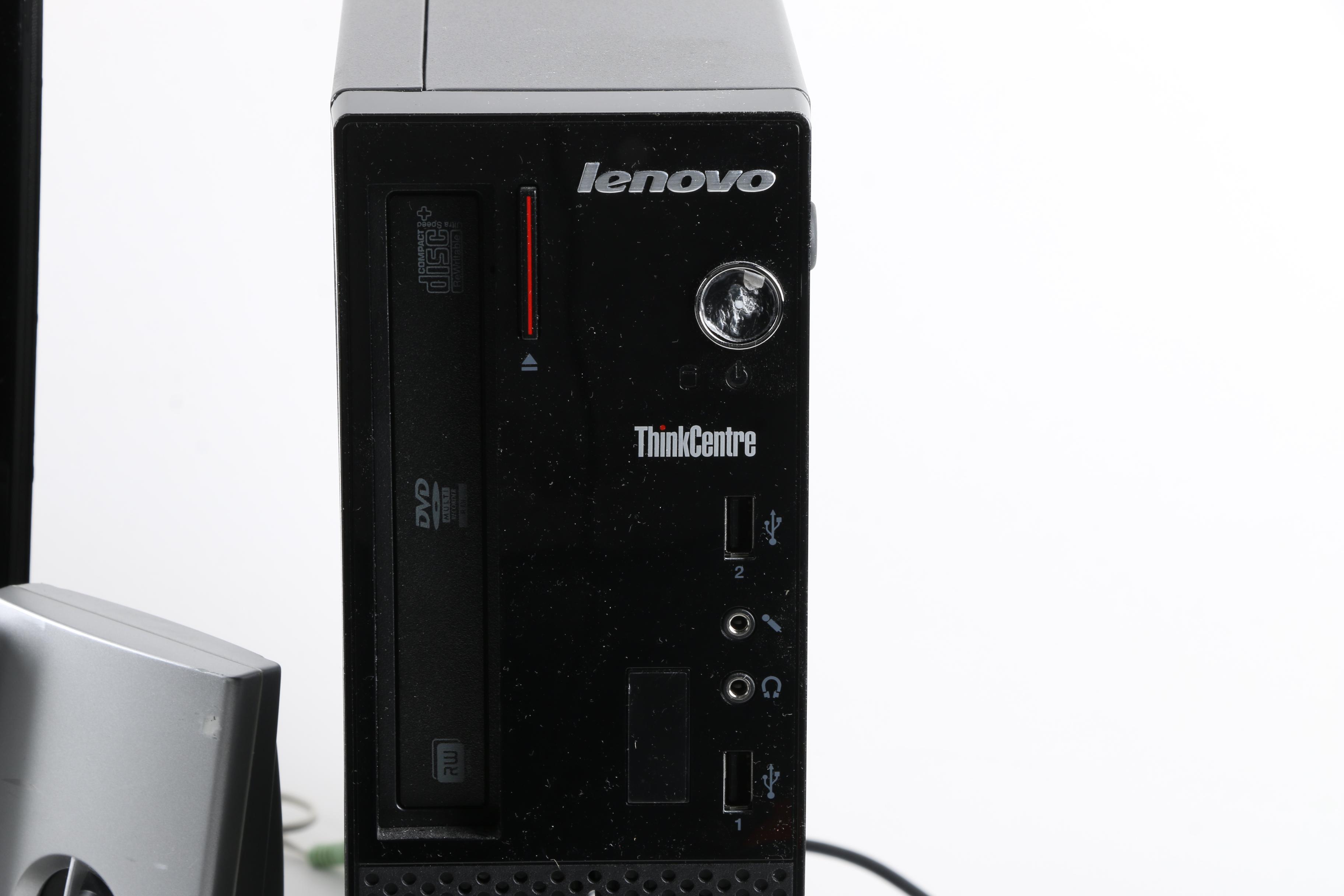 Lenovo ThinkCentre E73 Desktop with Asus Computer Monitor and Accessories