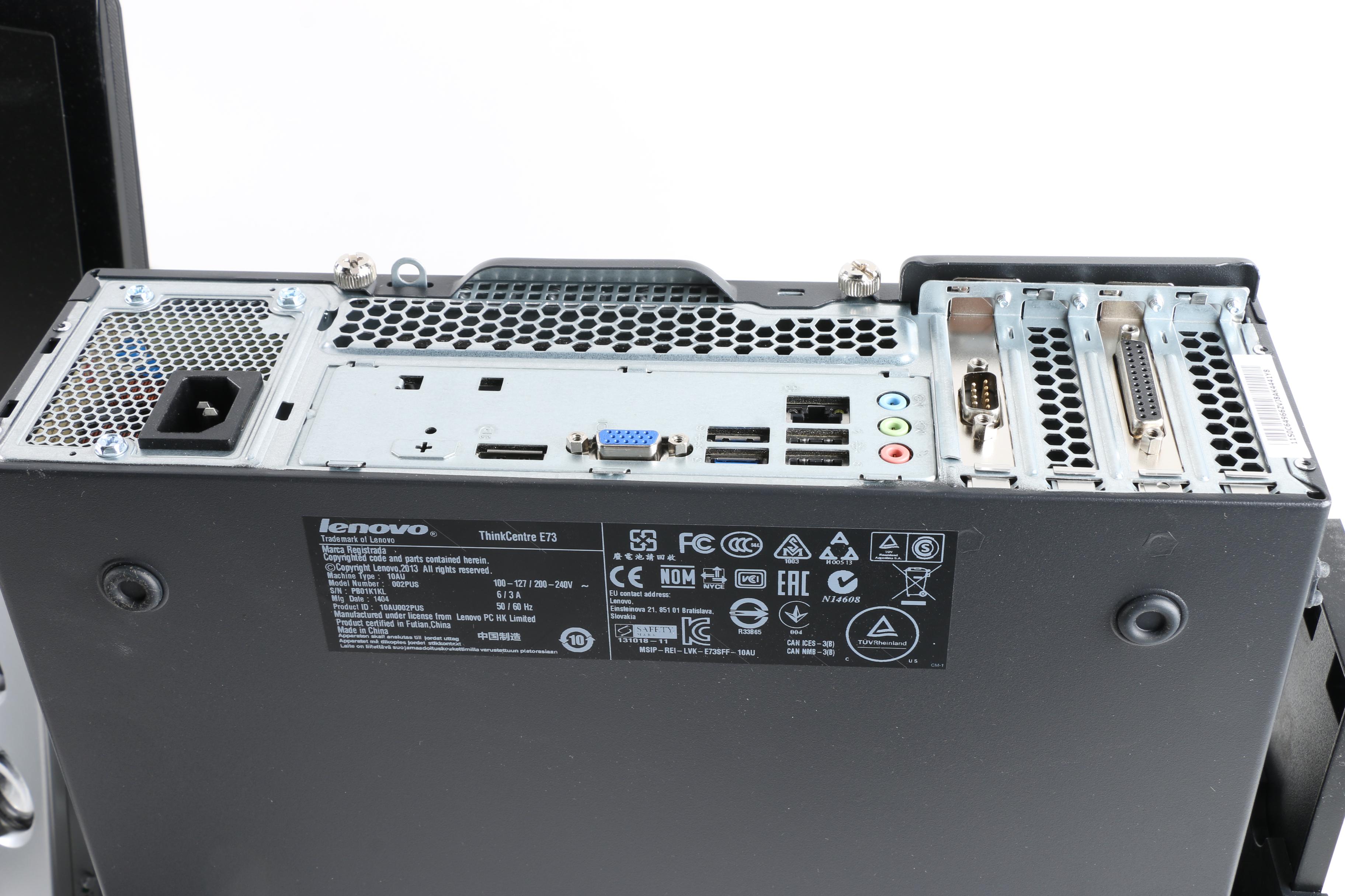 Lenovo ThinkCentre E73 Desktop with Asus Computer Monitor and Accessories