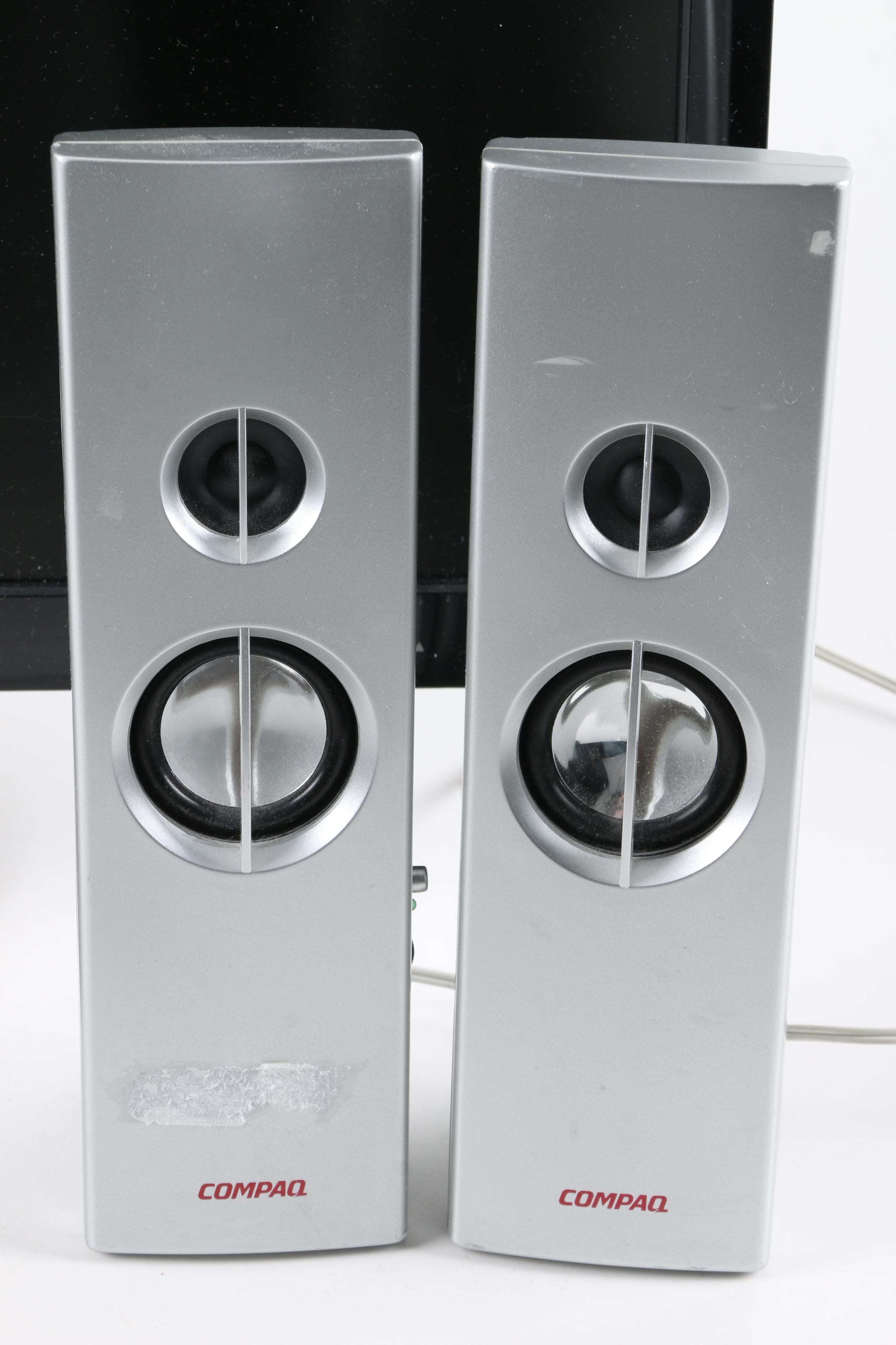 Lenovo ThinkCentre E73 Desktop with Asus Computer Monitor and Accessories