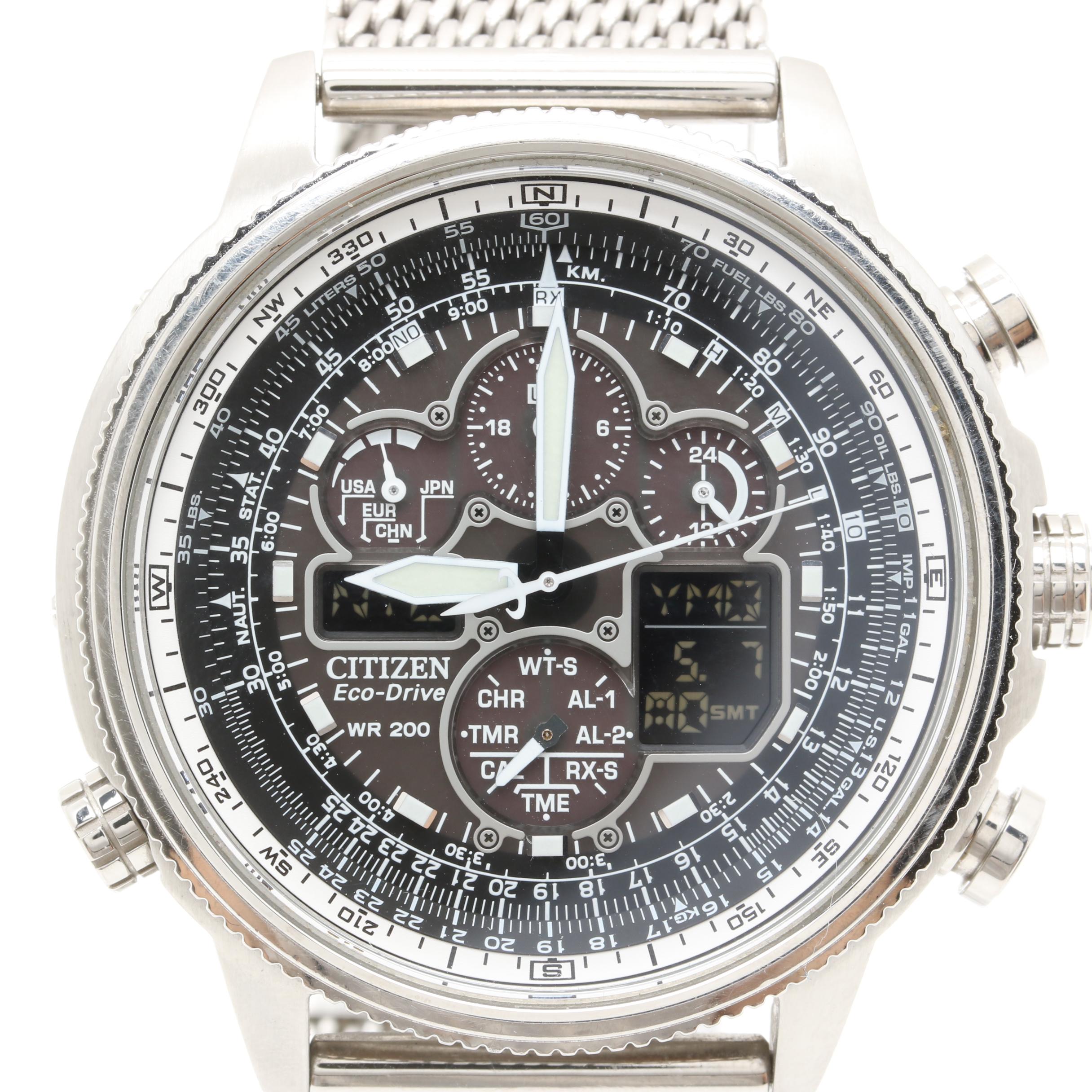 Citizen Stainless Steel Atomic Time Keeping Watch