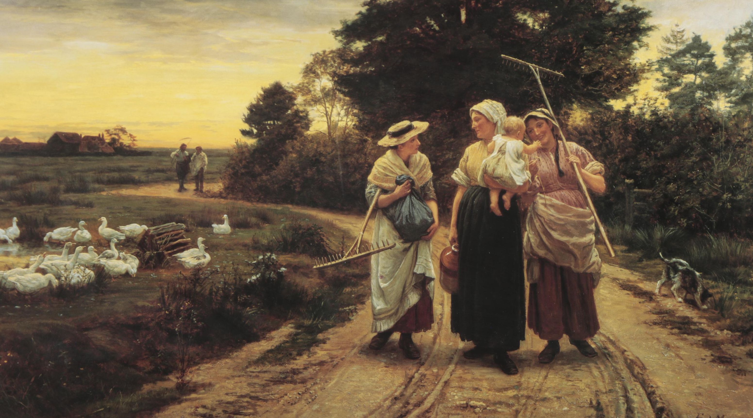 Offset Lithograph After Frederick Morgan "The Haymakers"