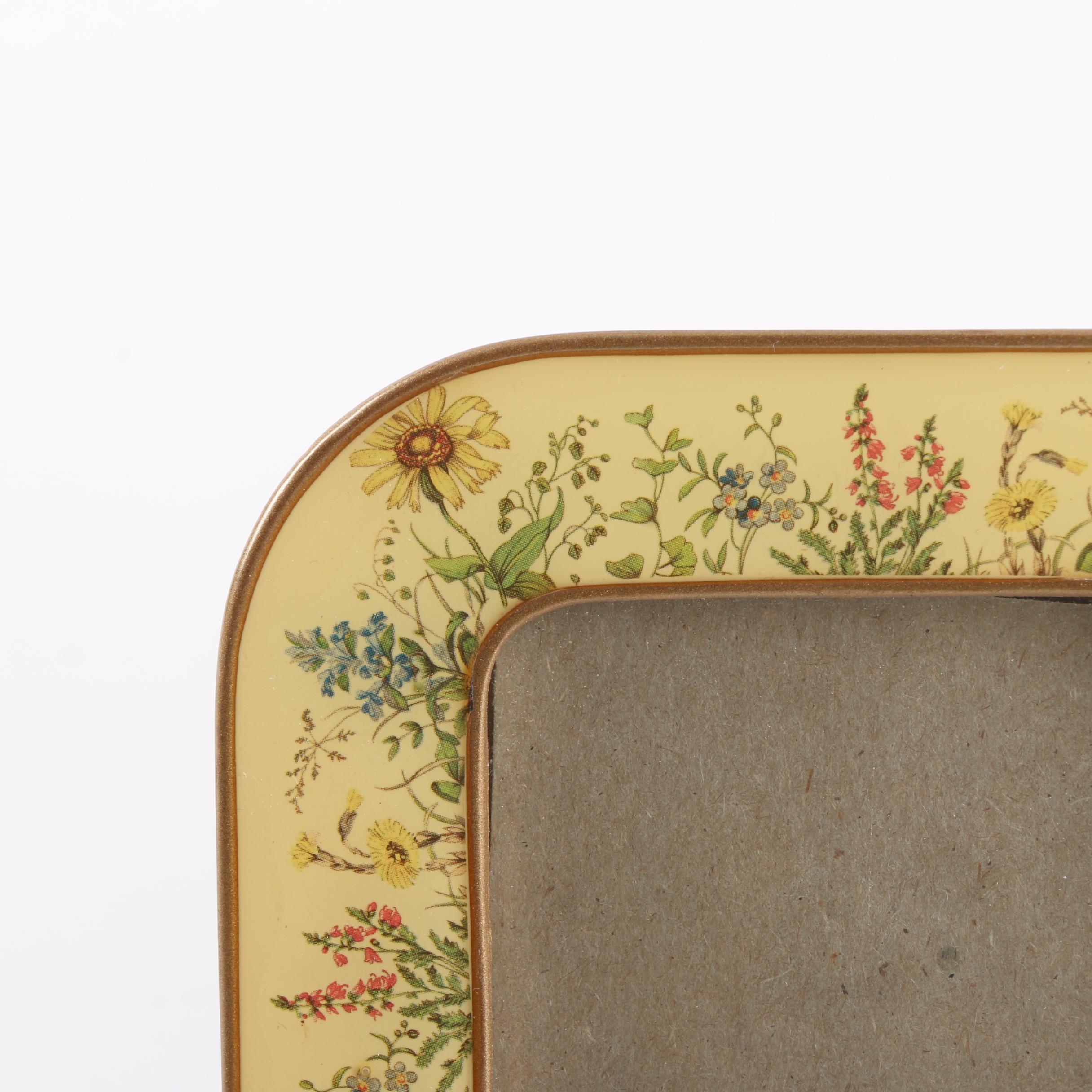 Ceramic Floral Themed Picture Frames