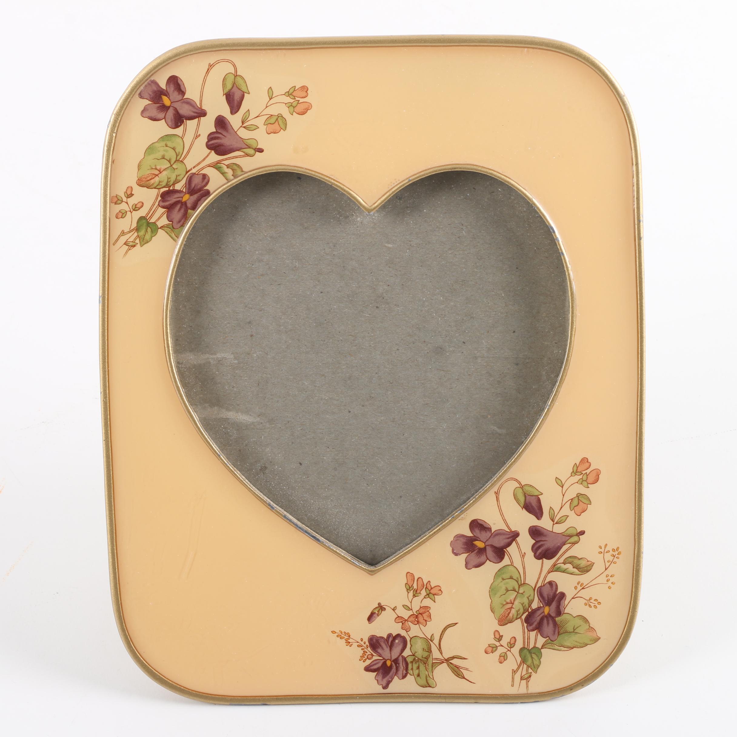 Ceramic Floral Themed Picture Frames