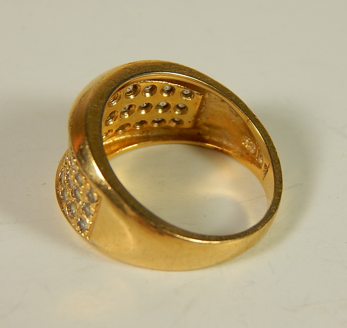 Four Sterling Silver Gold-Tone Rings with Stones