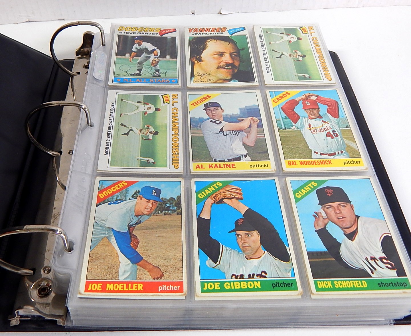 Over 400 Baseball Cards in Album From 1960s through 1990s