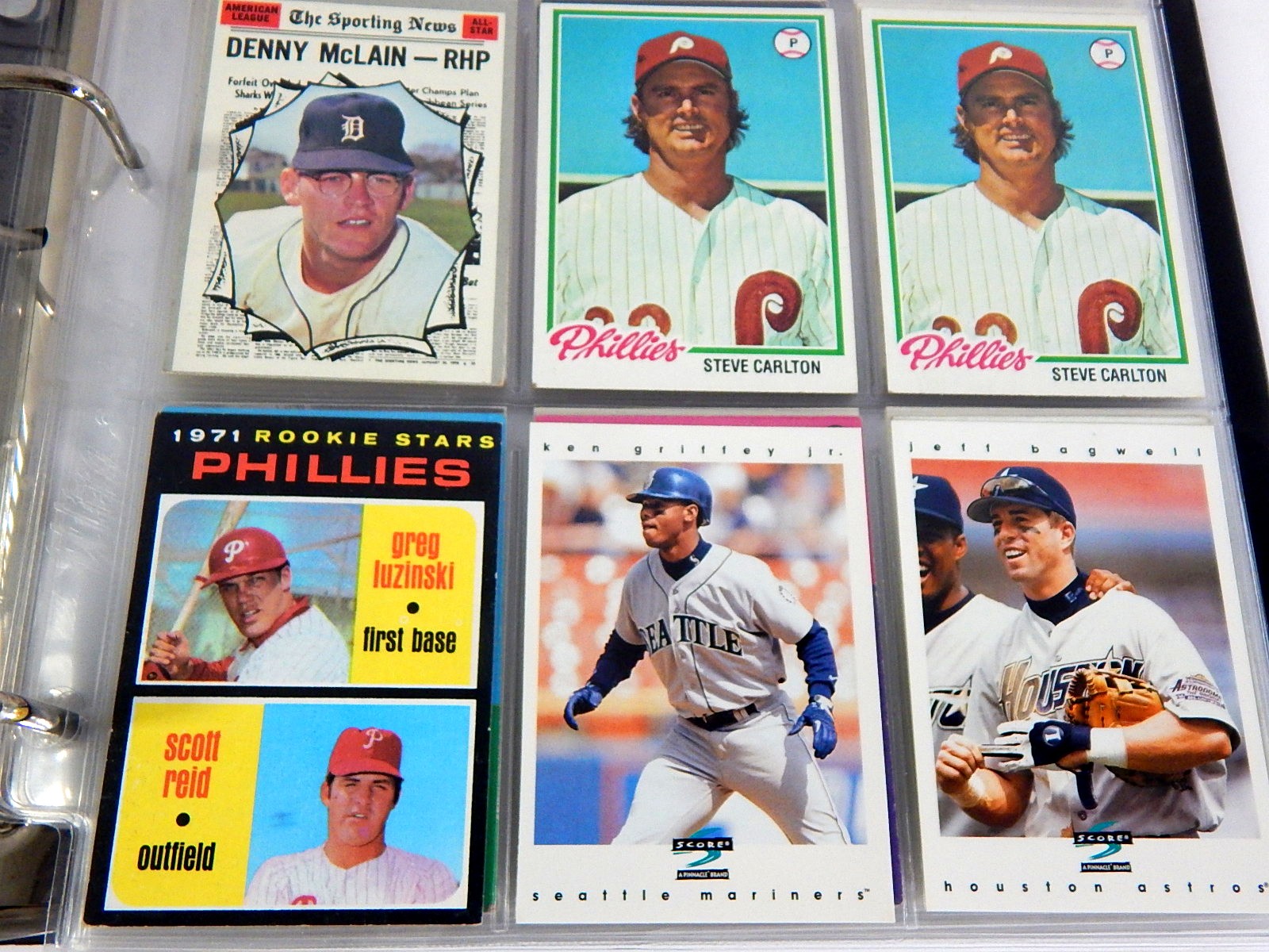 Over 400 Baseball Cards in Album From 1960s through 1990s
