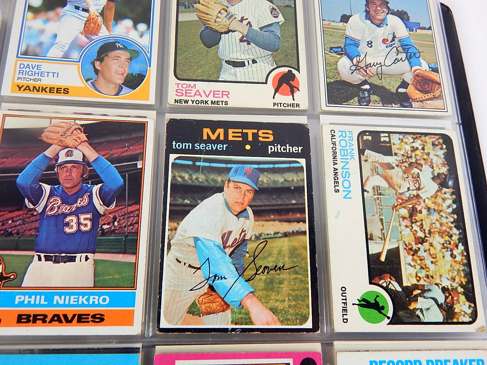 Over 400 Baseball Cards in Album From 1960s through 1990s