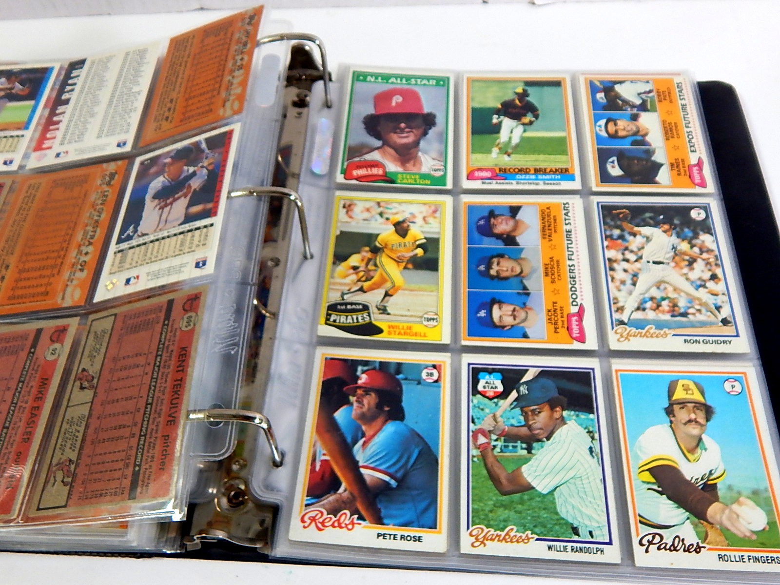Over 400 Baseball Cards in Album From 1960s through 1990s
