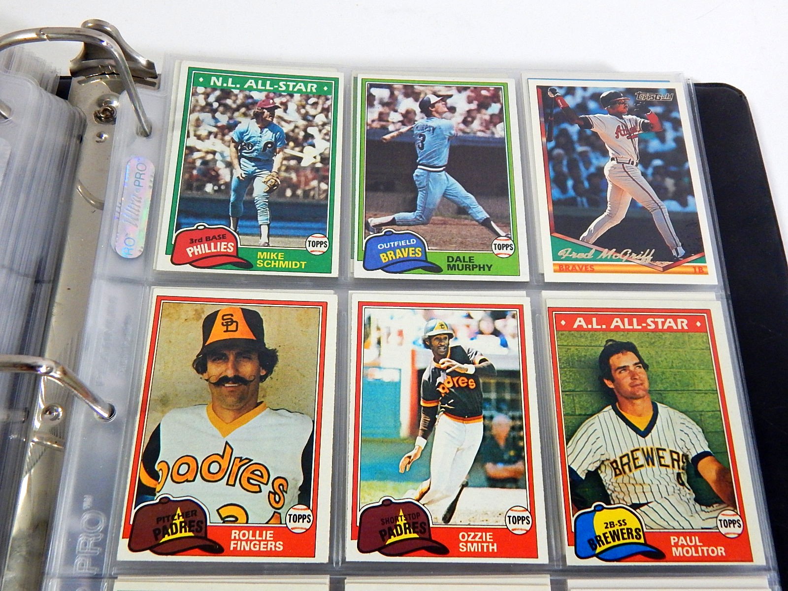 Over 400 Baseball Cards in Album From 1960s through 1990s