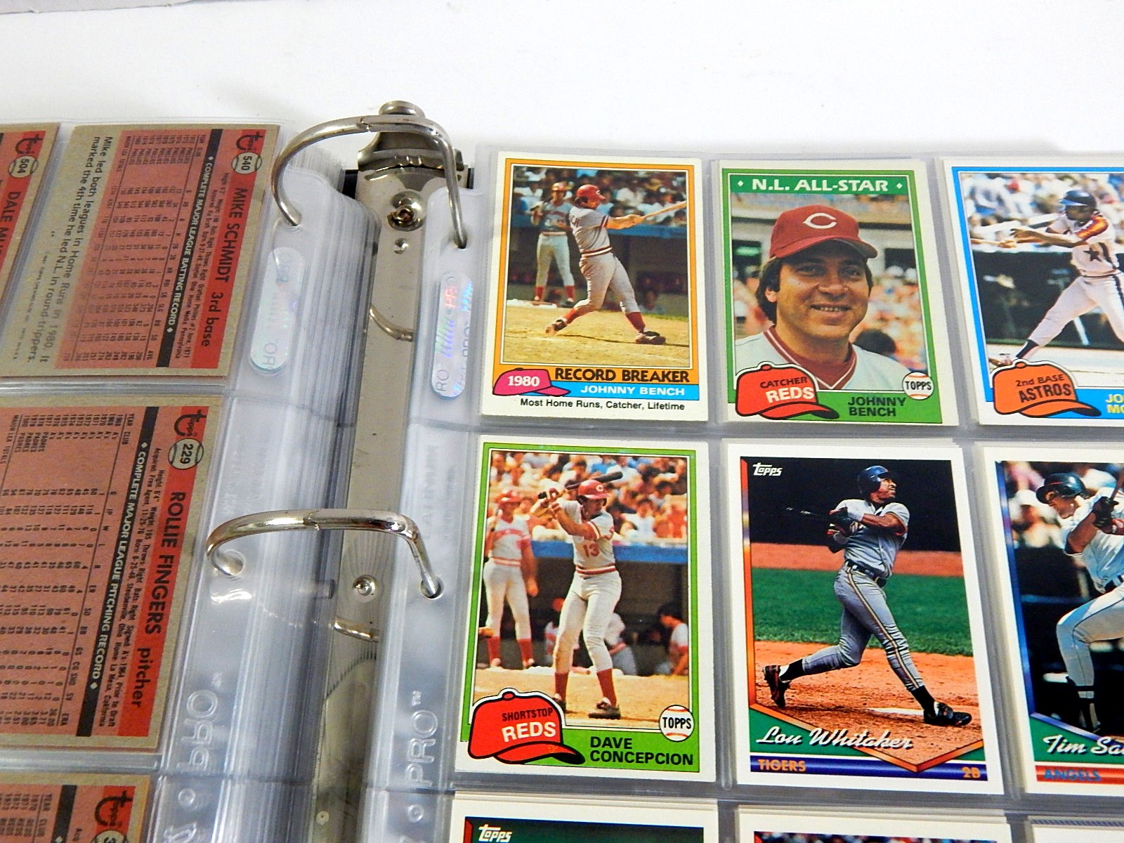 Over 400 Baseball Cards in Album From 1960s through 1990s