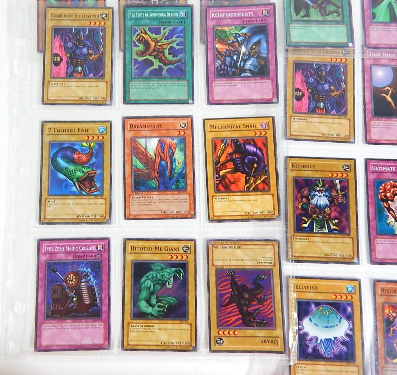 1996 Yu-Gi-Oh Card Collection - 54 Card Count