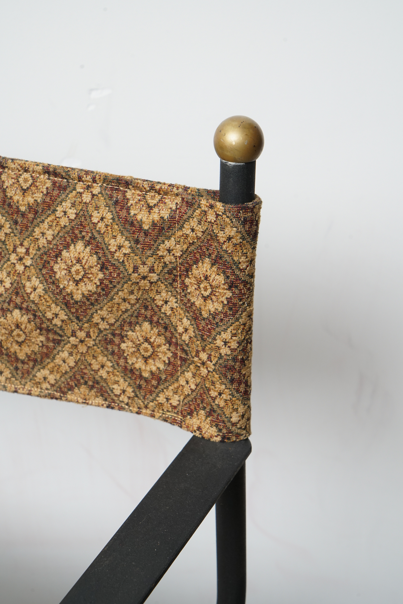 Set of Metal Savonarola Style Fold Up Chairs