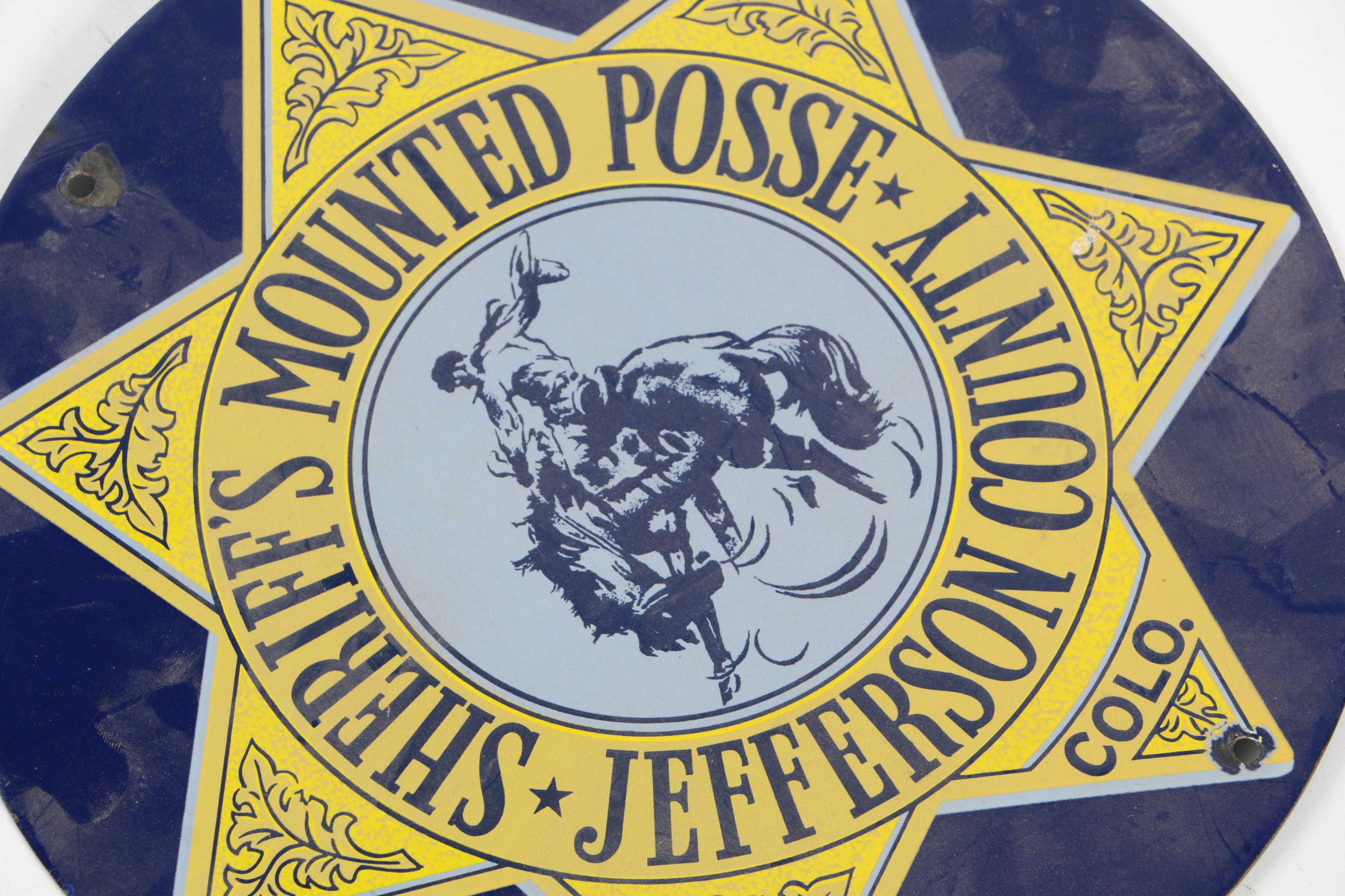 Sheriff's Mounted Posse Sign