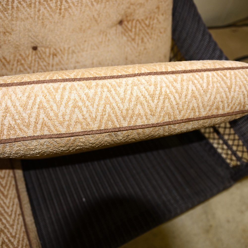 Dark Wicker Loveseat by Brown Jordan