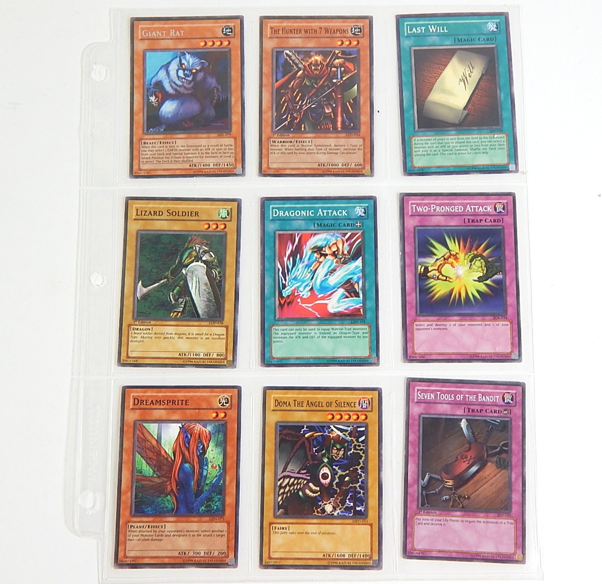 1996 Yu-Gi-Oh Card Collection - 54 Card Count