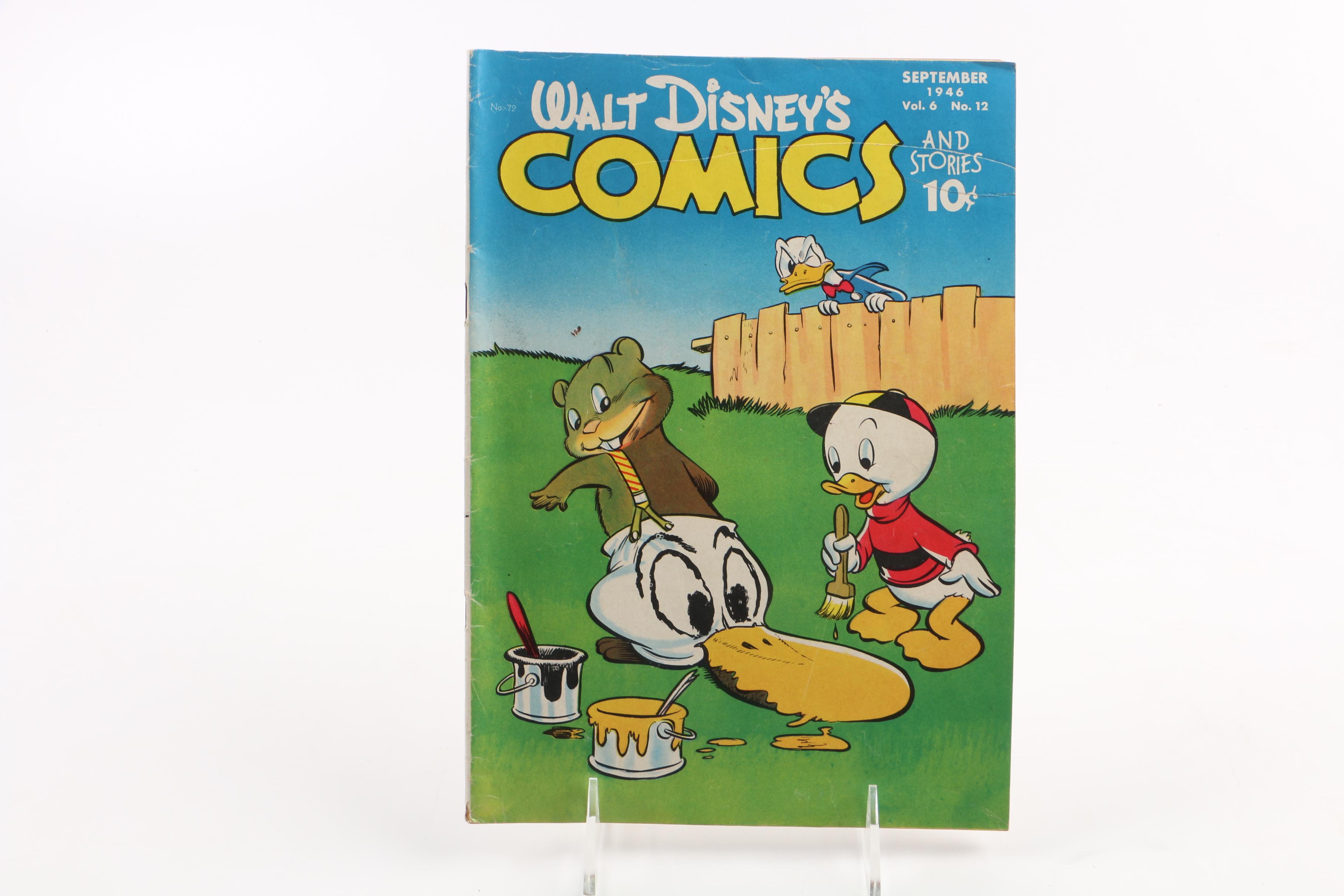 1940s Comic Books Including "Captain Marvel" and "Walt Disney's Comics"