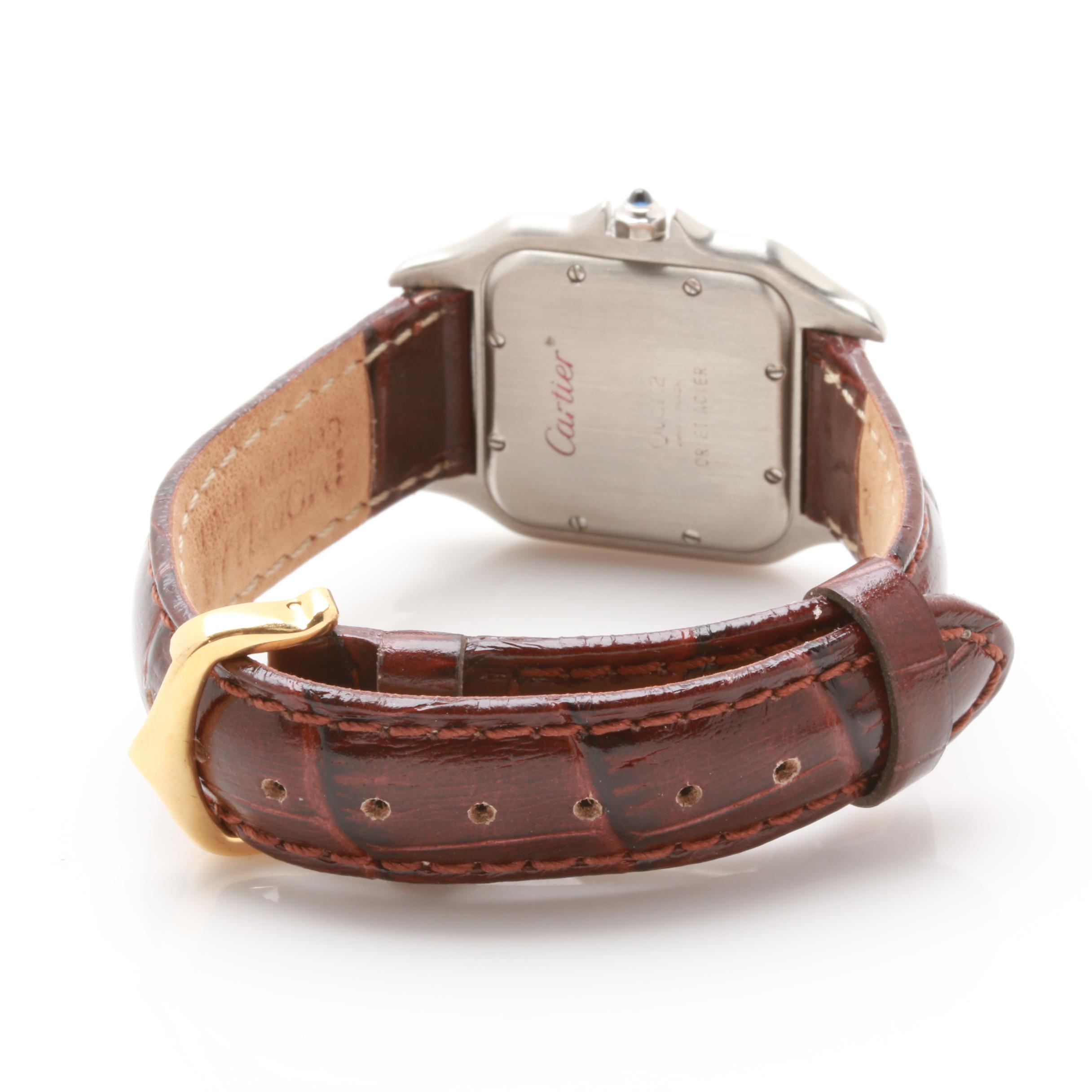 Cartier Stainless Steel and 18K Yellow Gold Diamond Watch