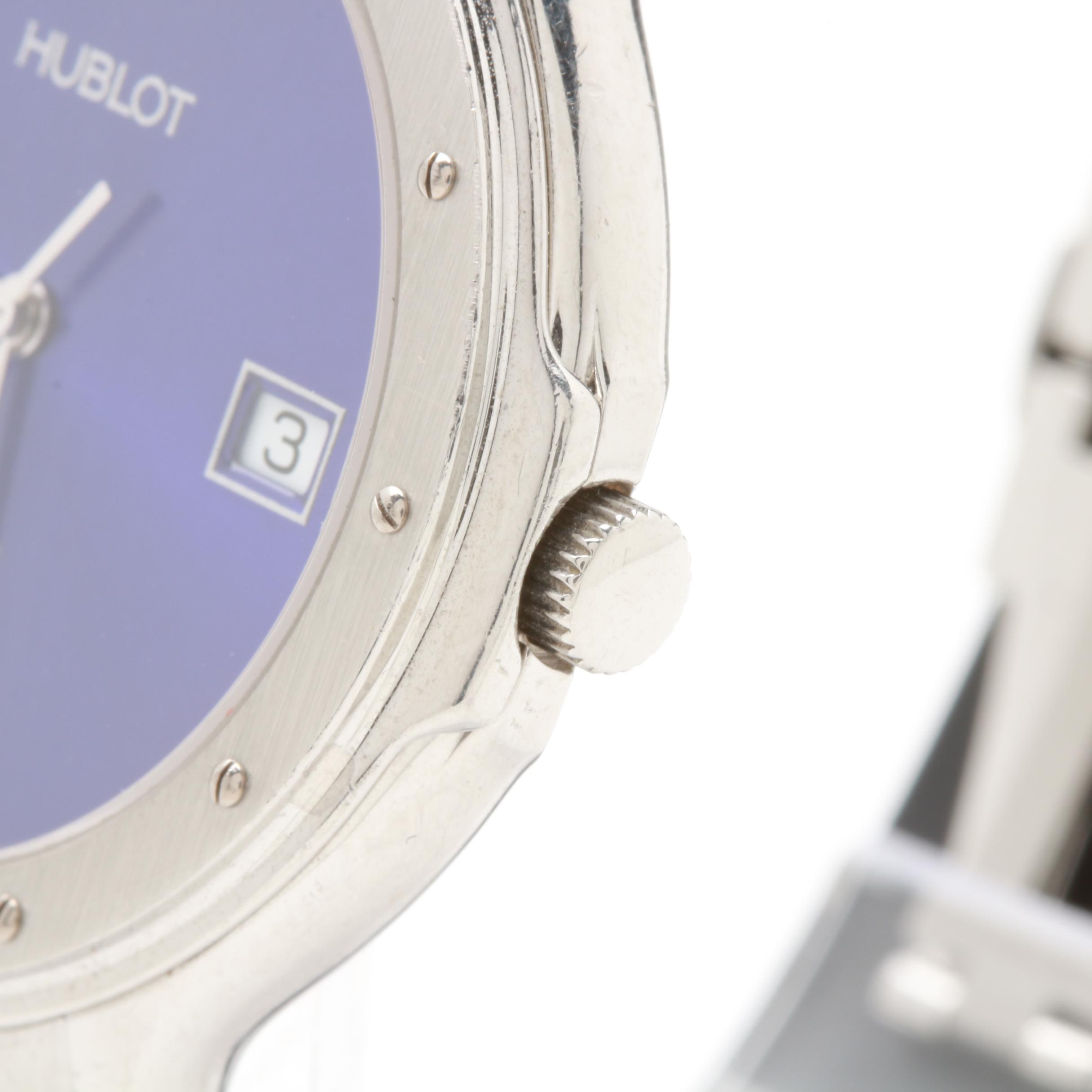 Hublot Stainless Steel Blue Dial Watch