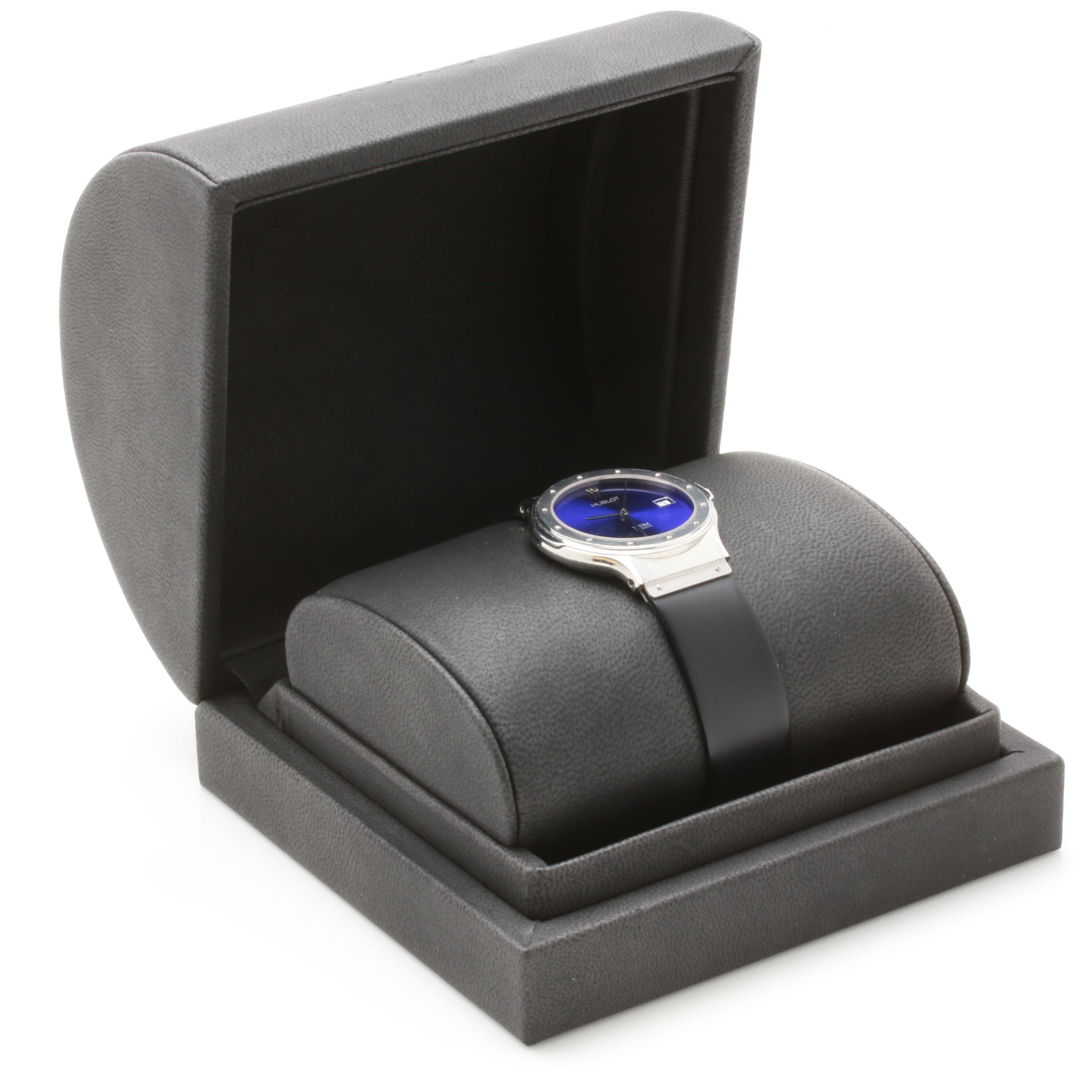 Hublot Stainless Steel Blue Dial Watch