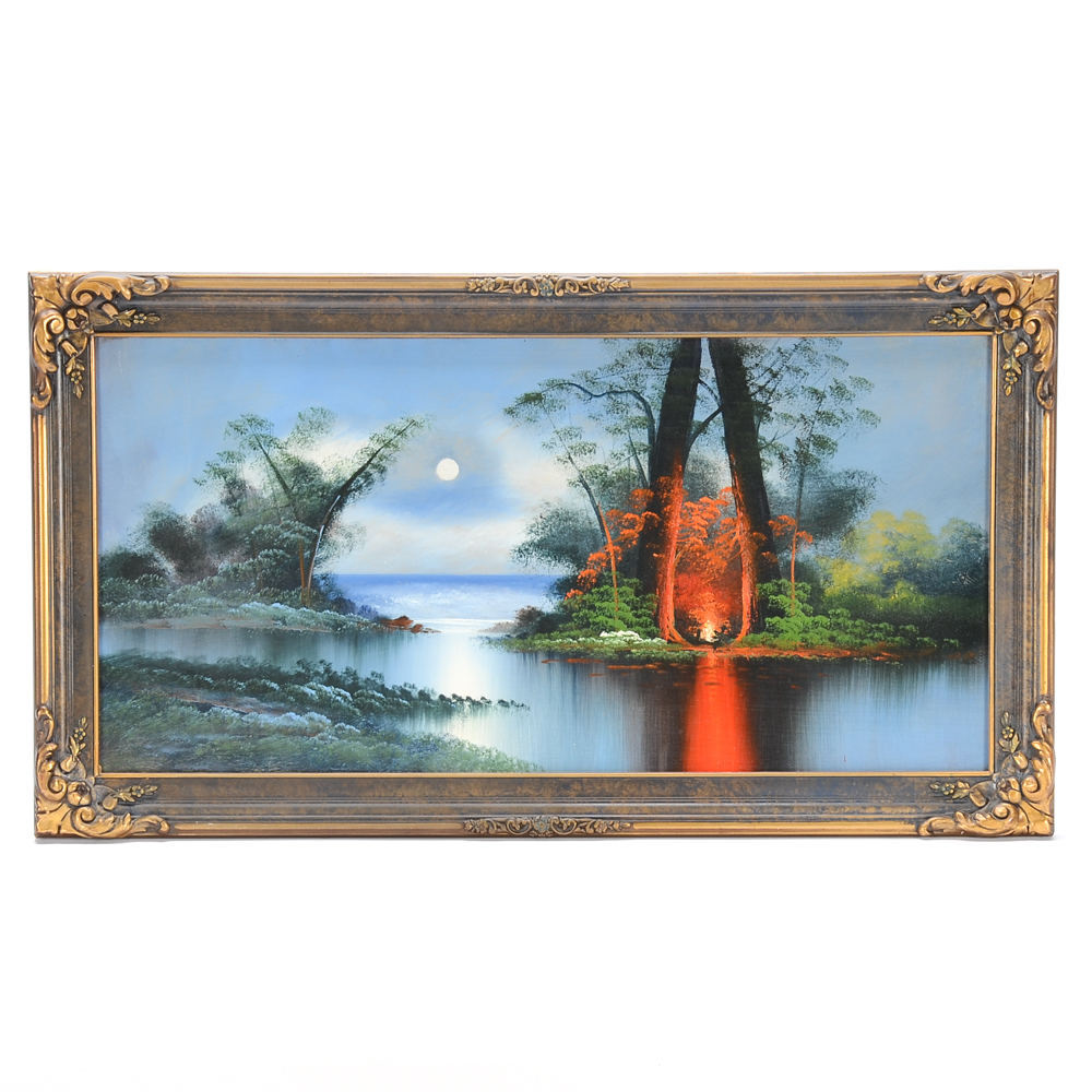 Original Oil on Board Landscape Painting