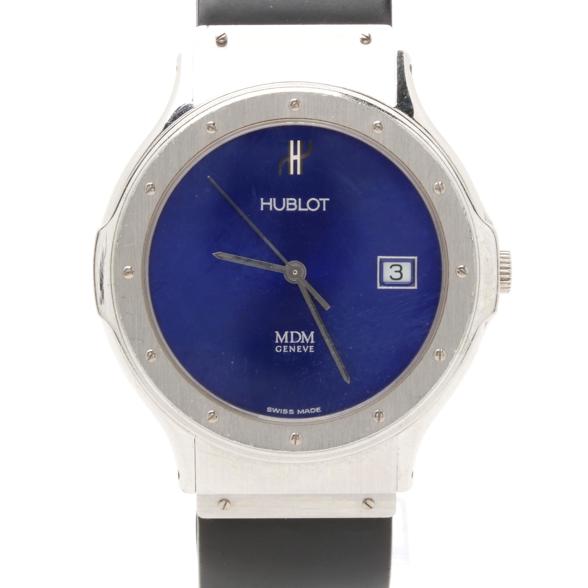 Hublot Stainless Steel Blue Dial Watch