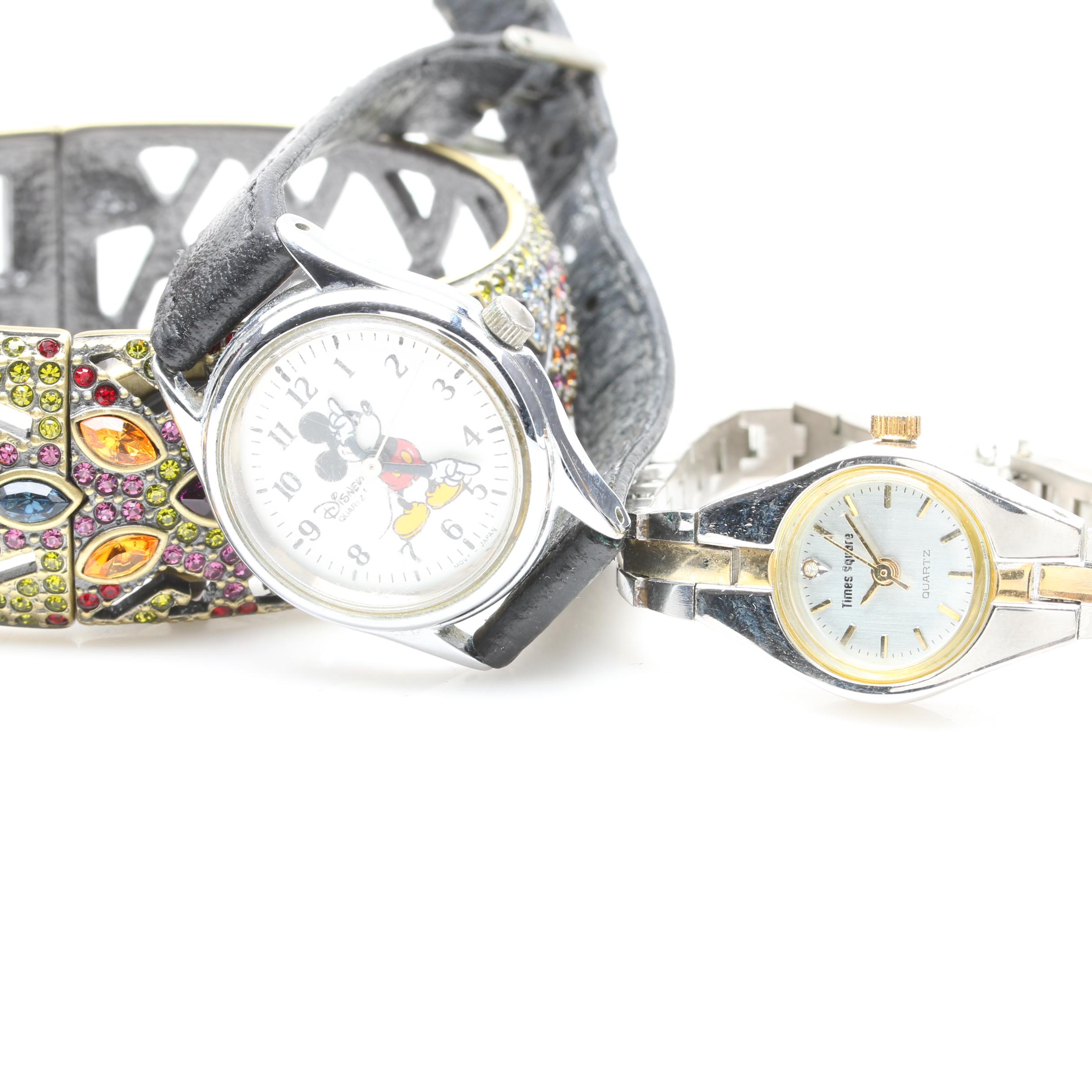 Collection of Watches Including Heidi Daus and Disney