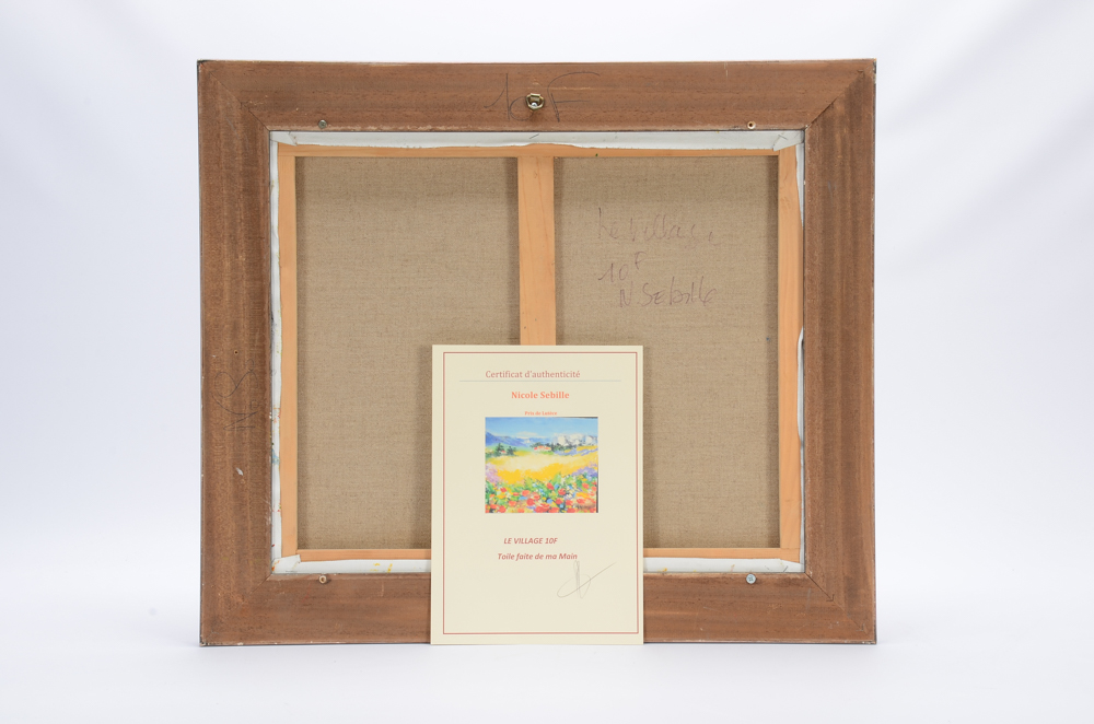 Nicole Sébille Oil Painting "Le Village"