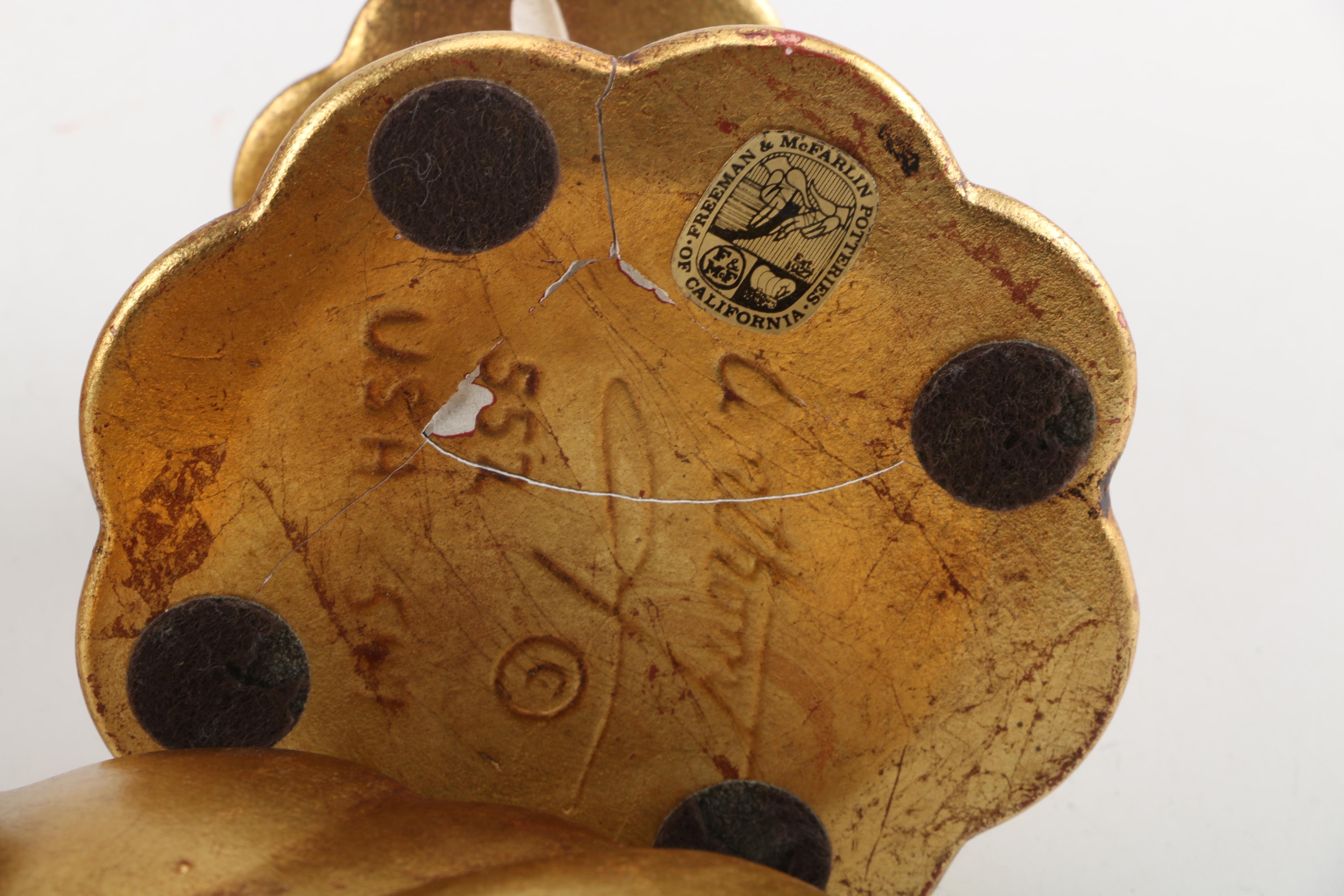 Freeman & McFarlin Potteries Candlestick Holders and Bowl