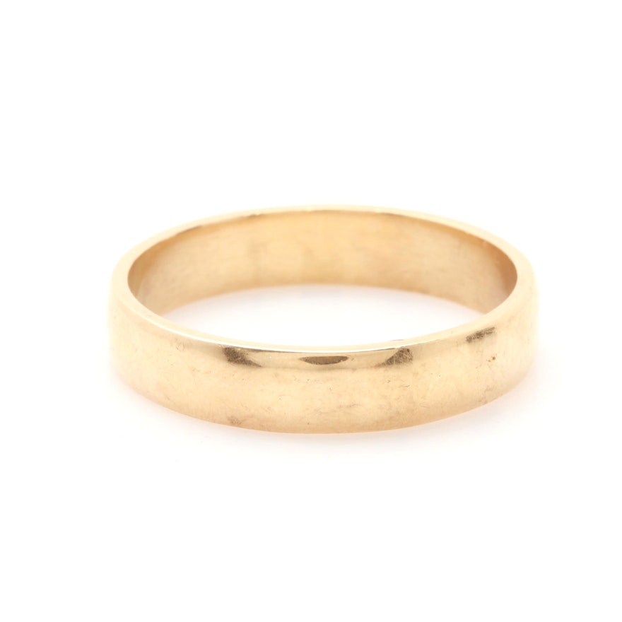 14K Yellow Gold Polished Band