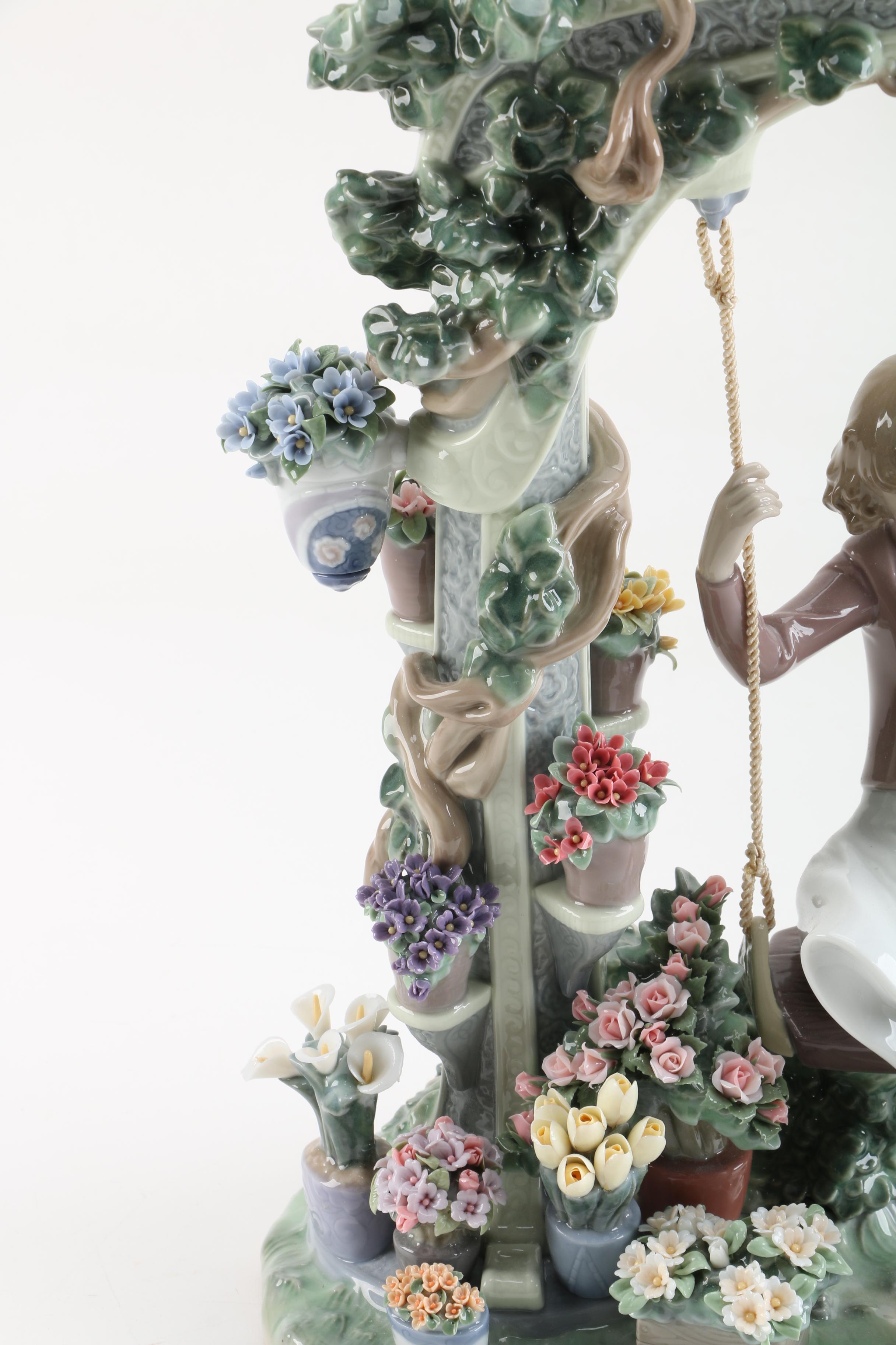 Lladró "Swing into Spring" #8311 Limited Edition Porcelain Figurine