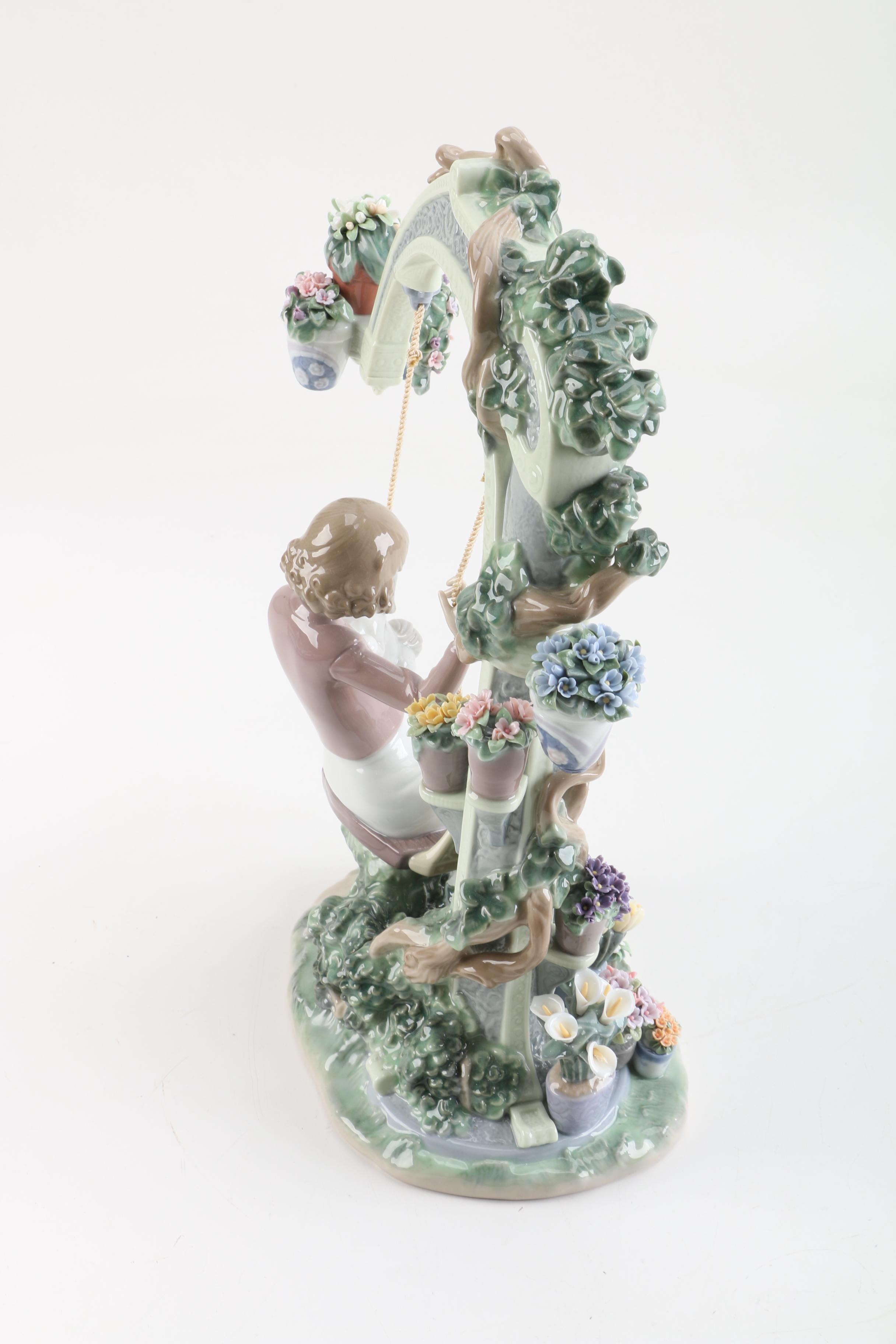 Lladró "Swing into Spring" #8311 Limited Edition Porcelain Figurine