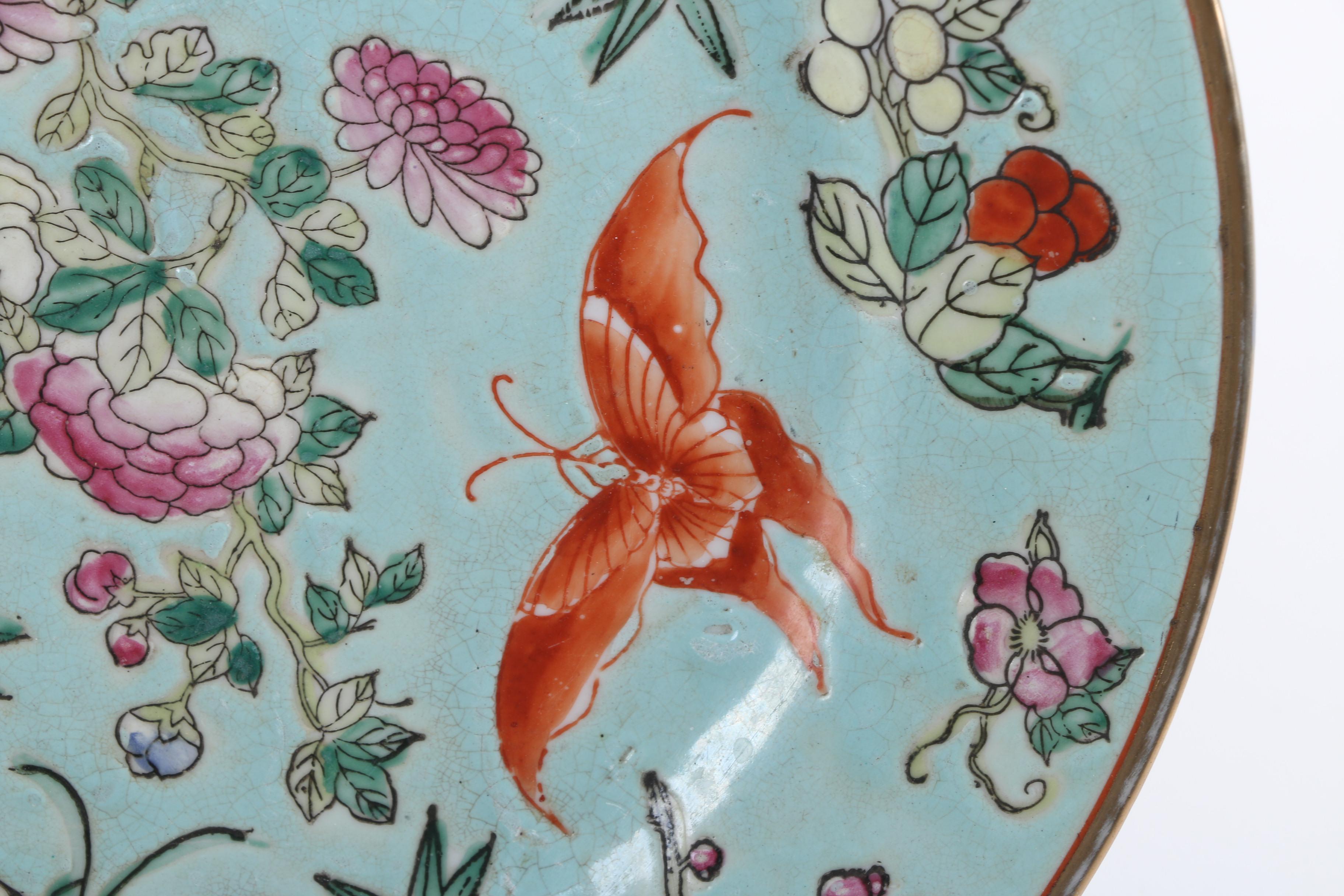 Pair of Vintage Republic Period Chinese Celadon Plates