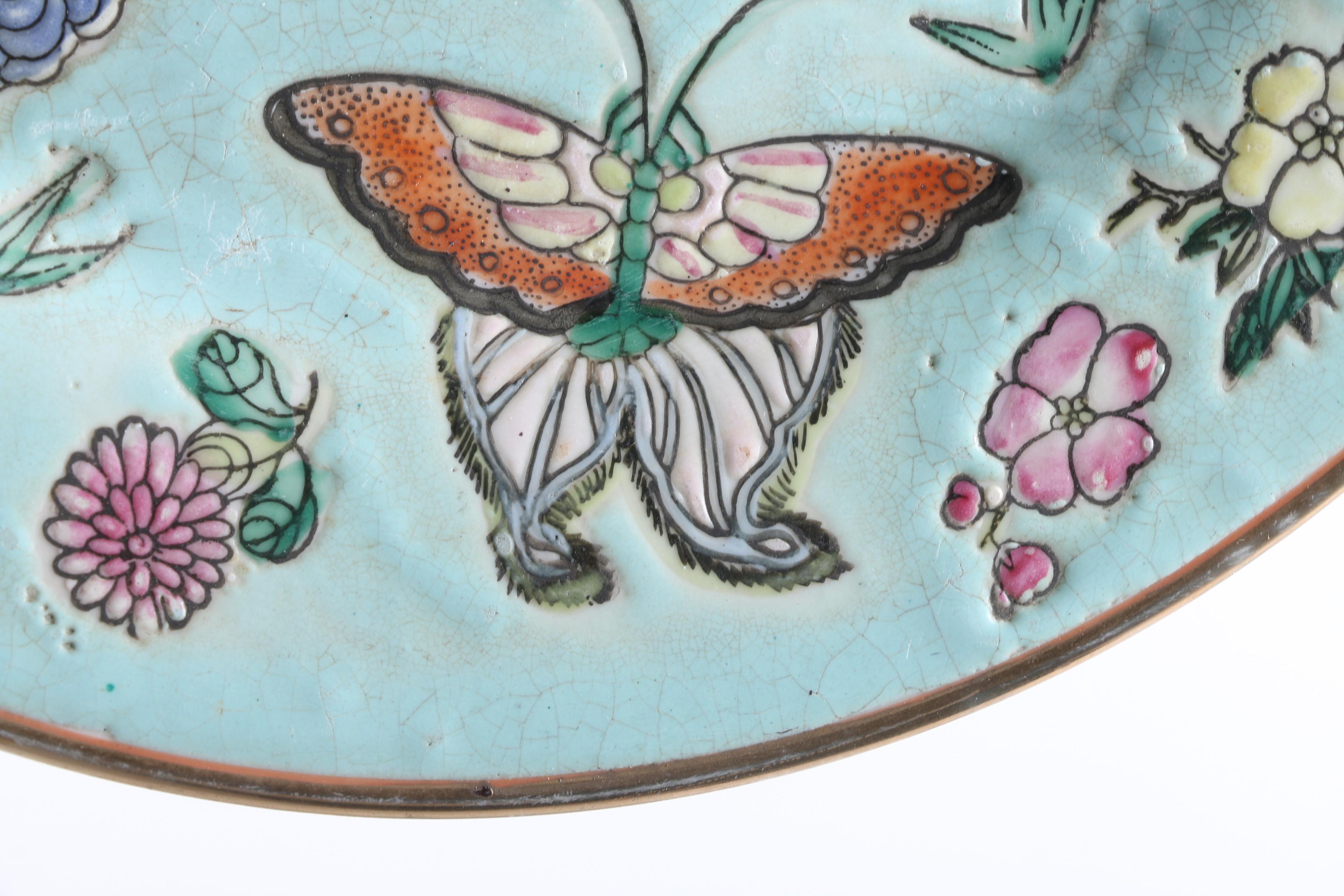 Pair of Vintage Republic Period Chinese Celadon Plates