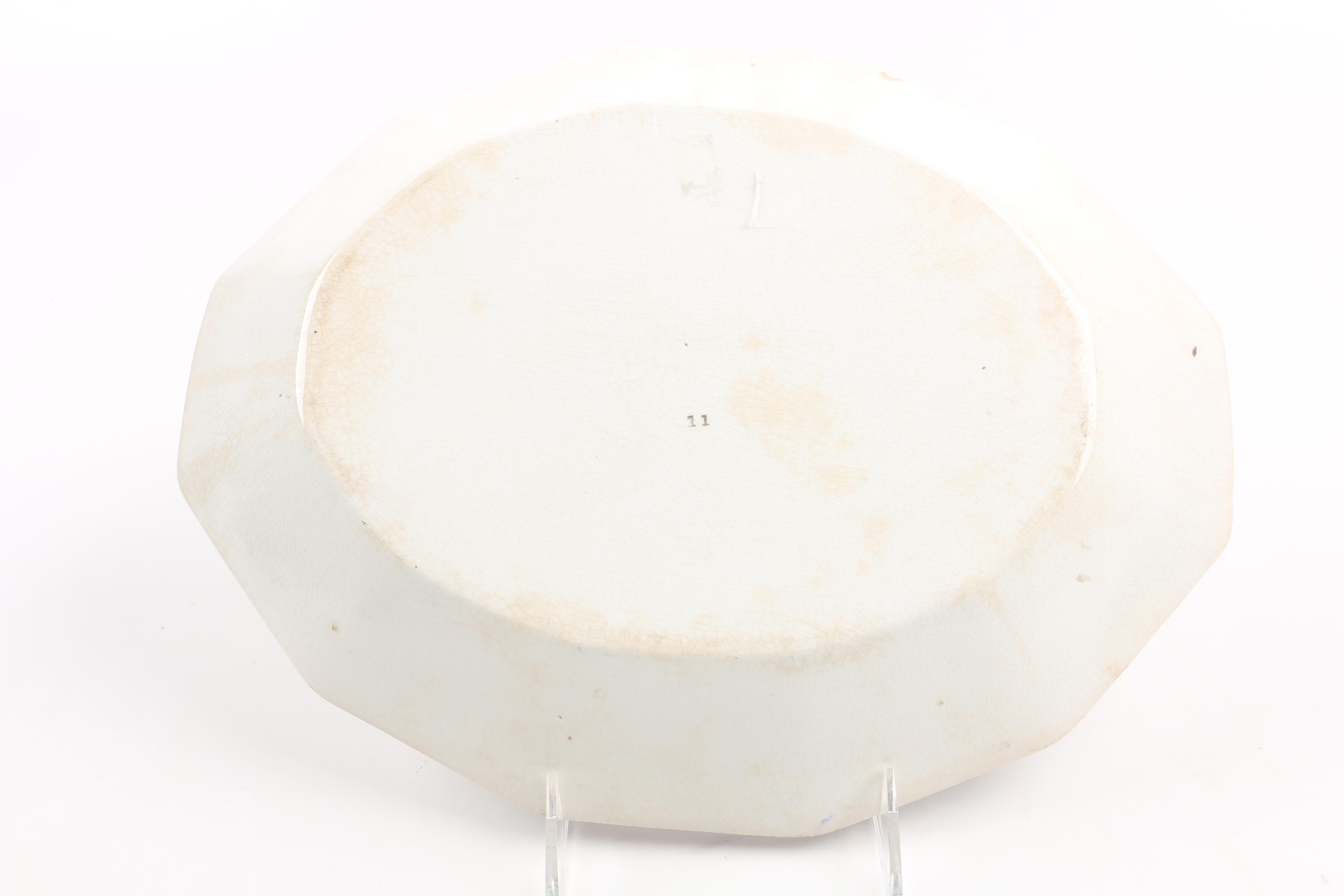 Antique Hand Painted Pheasant Porcelain Platter, c. 1880's Continental