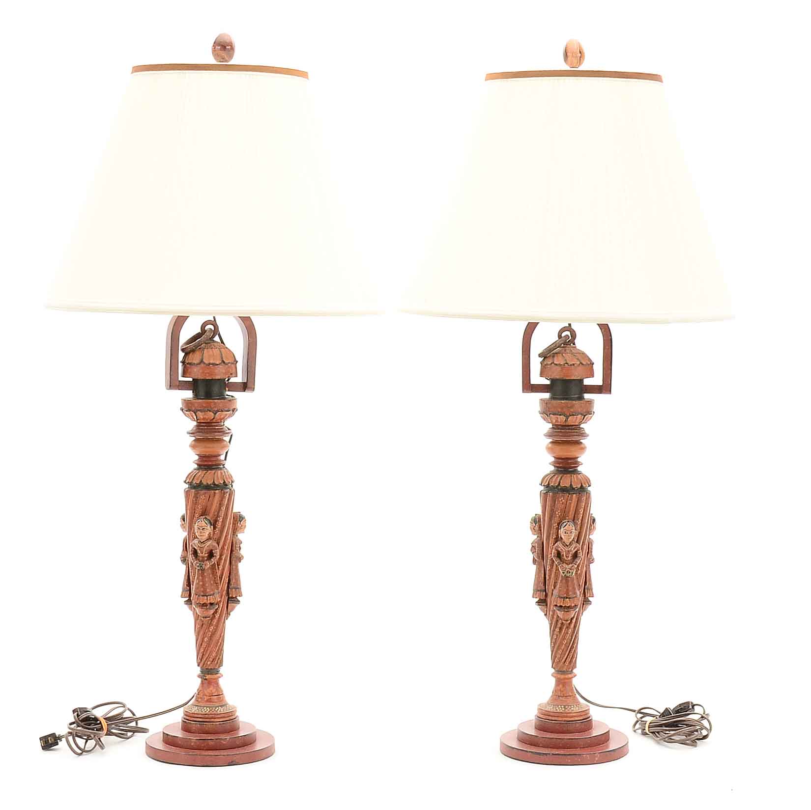 Pair of Vintage Figural Lamps