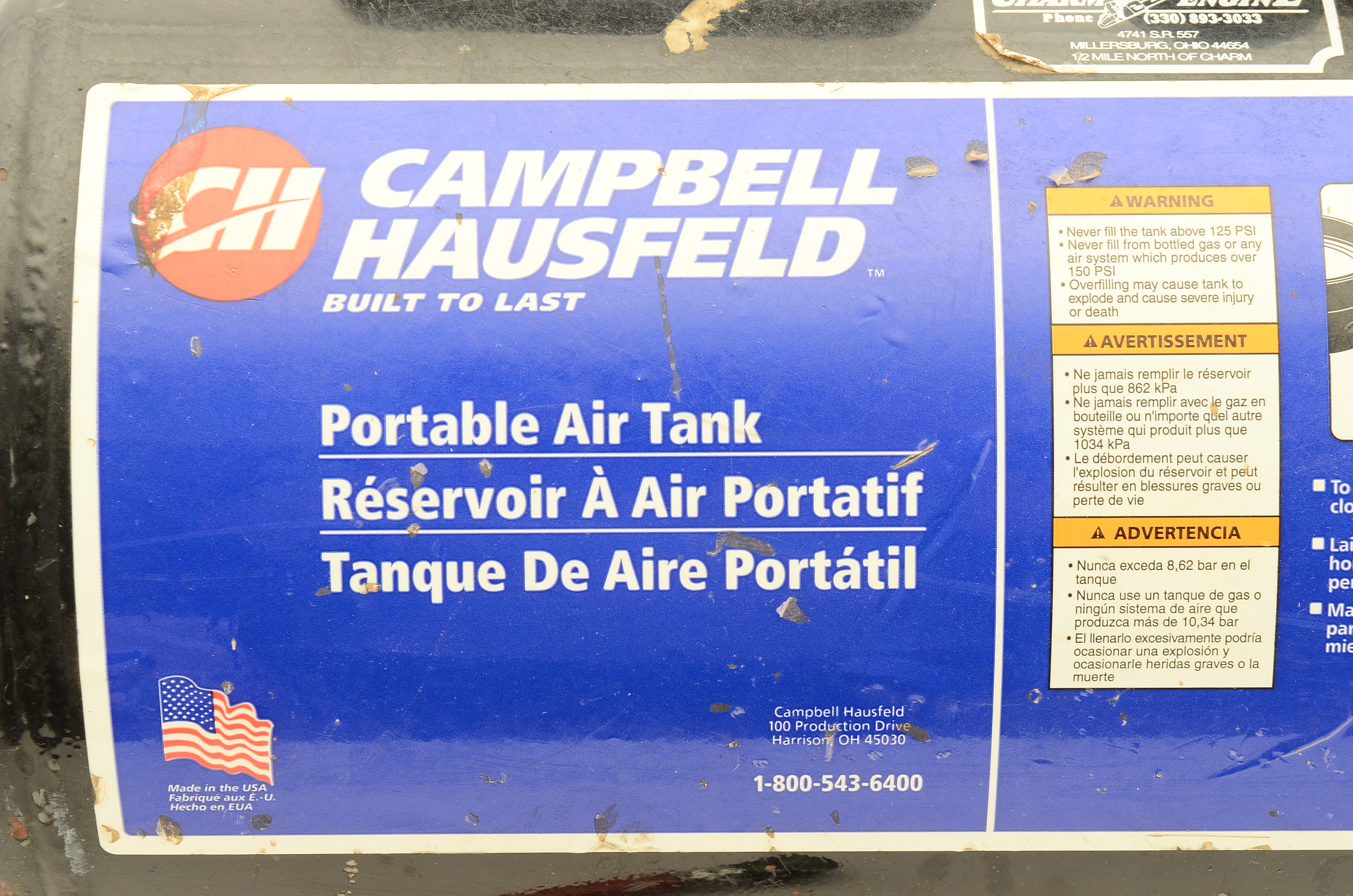 Campbell-Hausfeld Compressed Air Tank