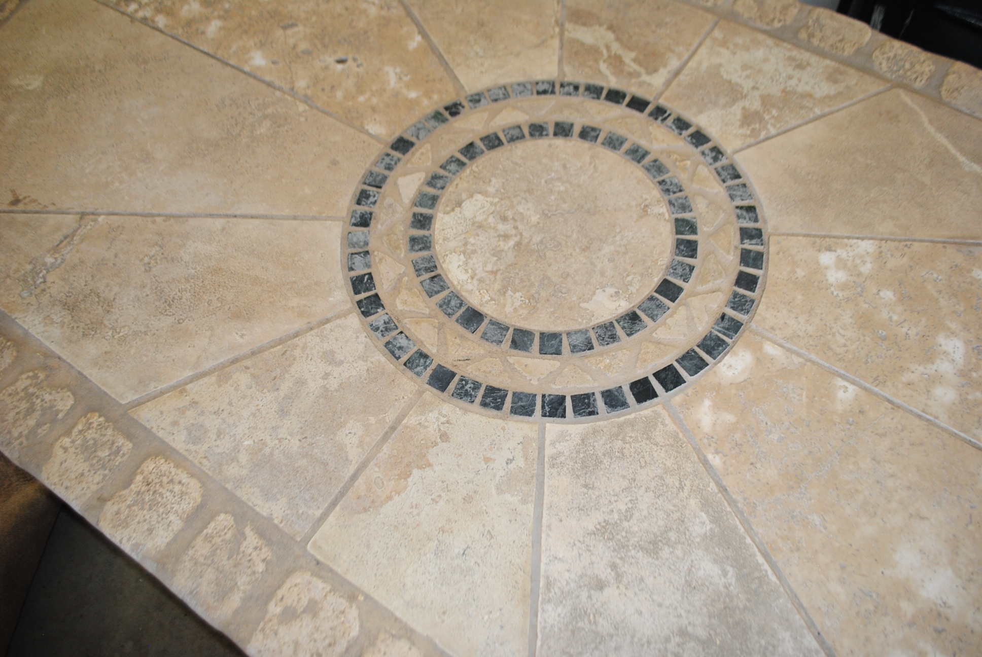 Brown Jordan Solid Stone Patio Table