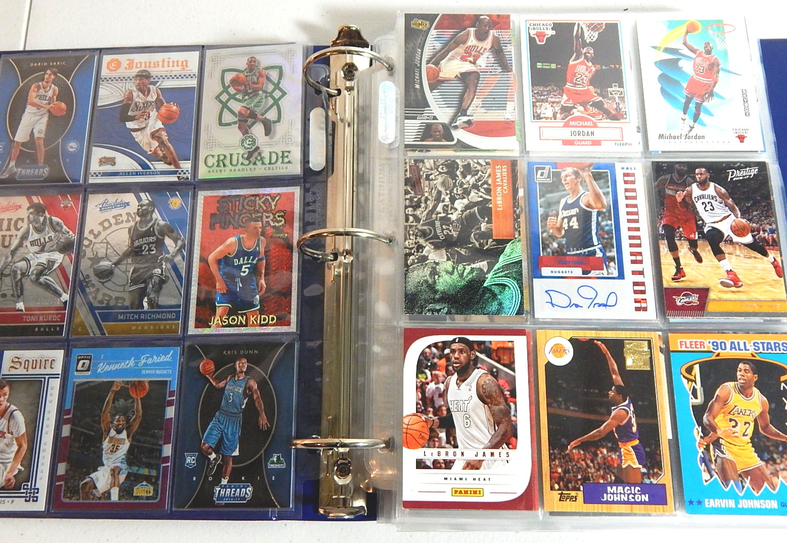 Large NBA Star Basketball Card Collection from 1980s through 2000s