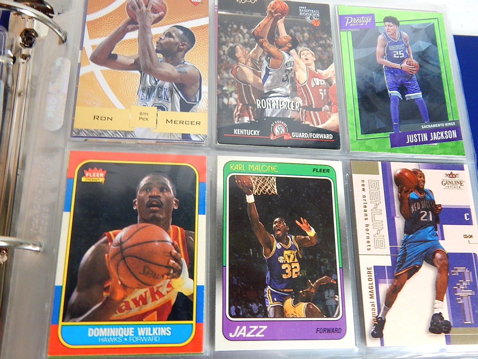 Large NBA Star Basketball Card Collection from 1980s through 2000s