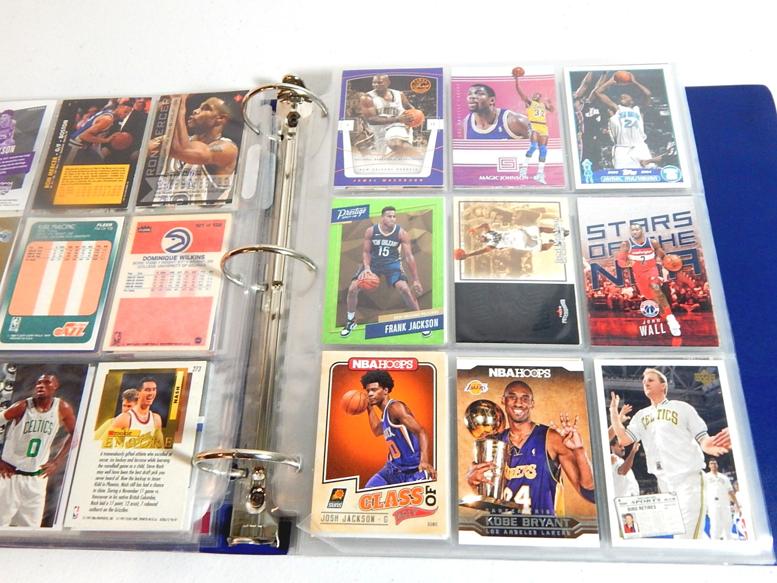 Large NBA Star Basketball Card Collection from 1980s through 2000s