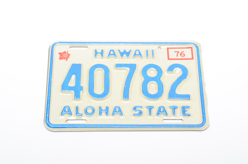 Collection of Bicycle License Plates