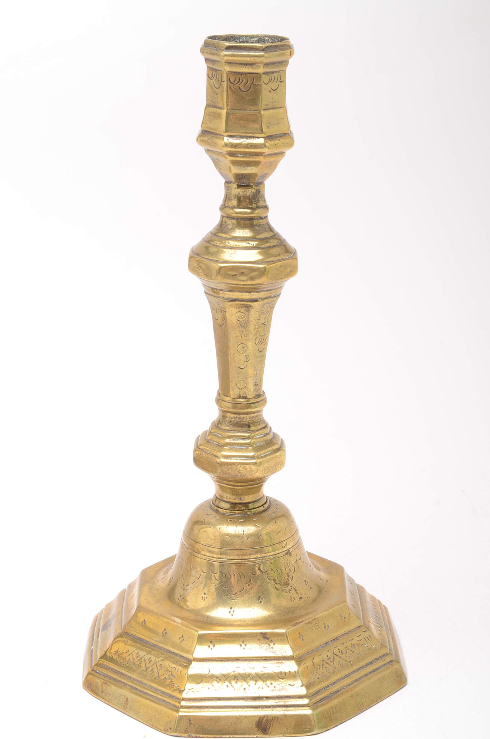Pair of English Brass Candle Sticks