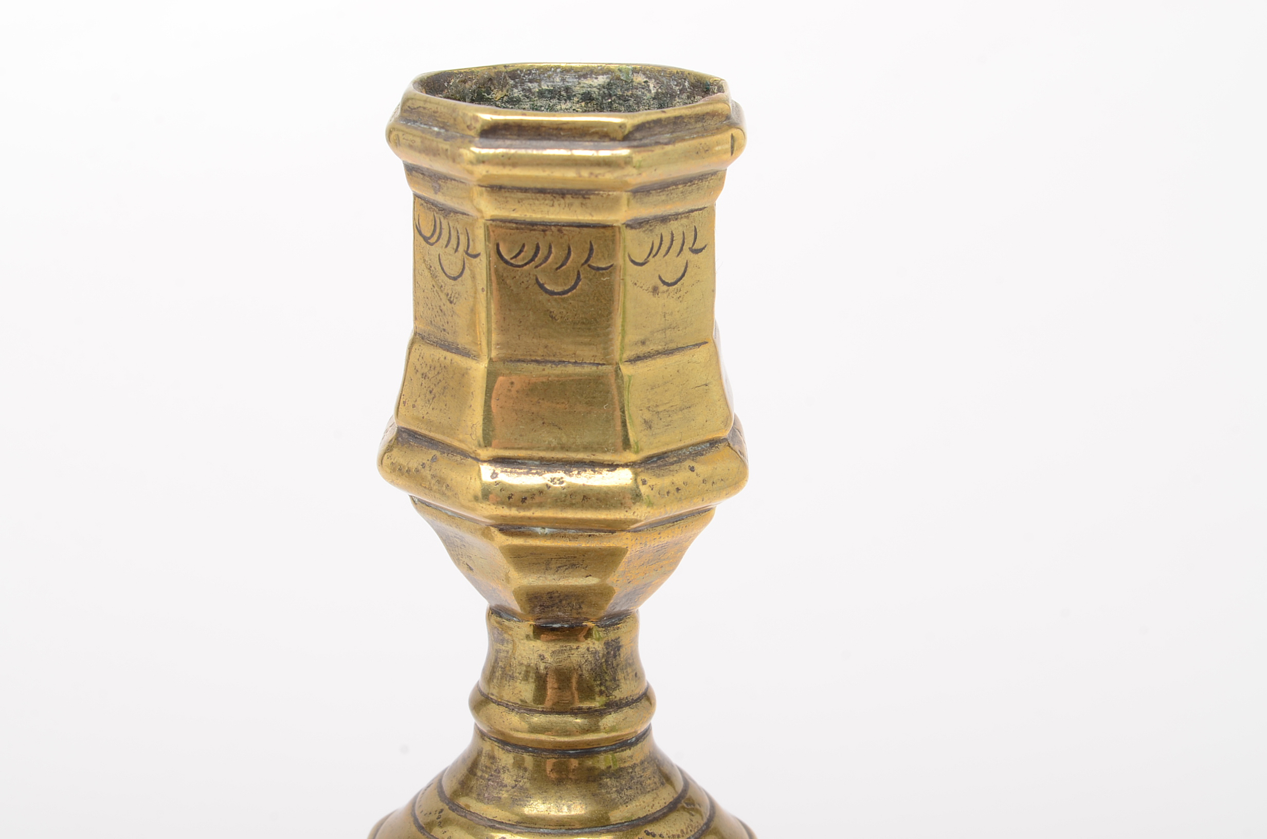 Pair of English Brass Candle Sticks