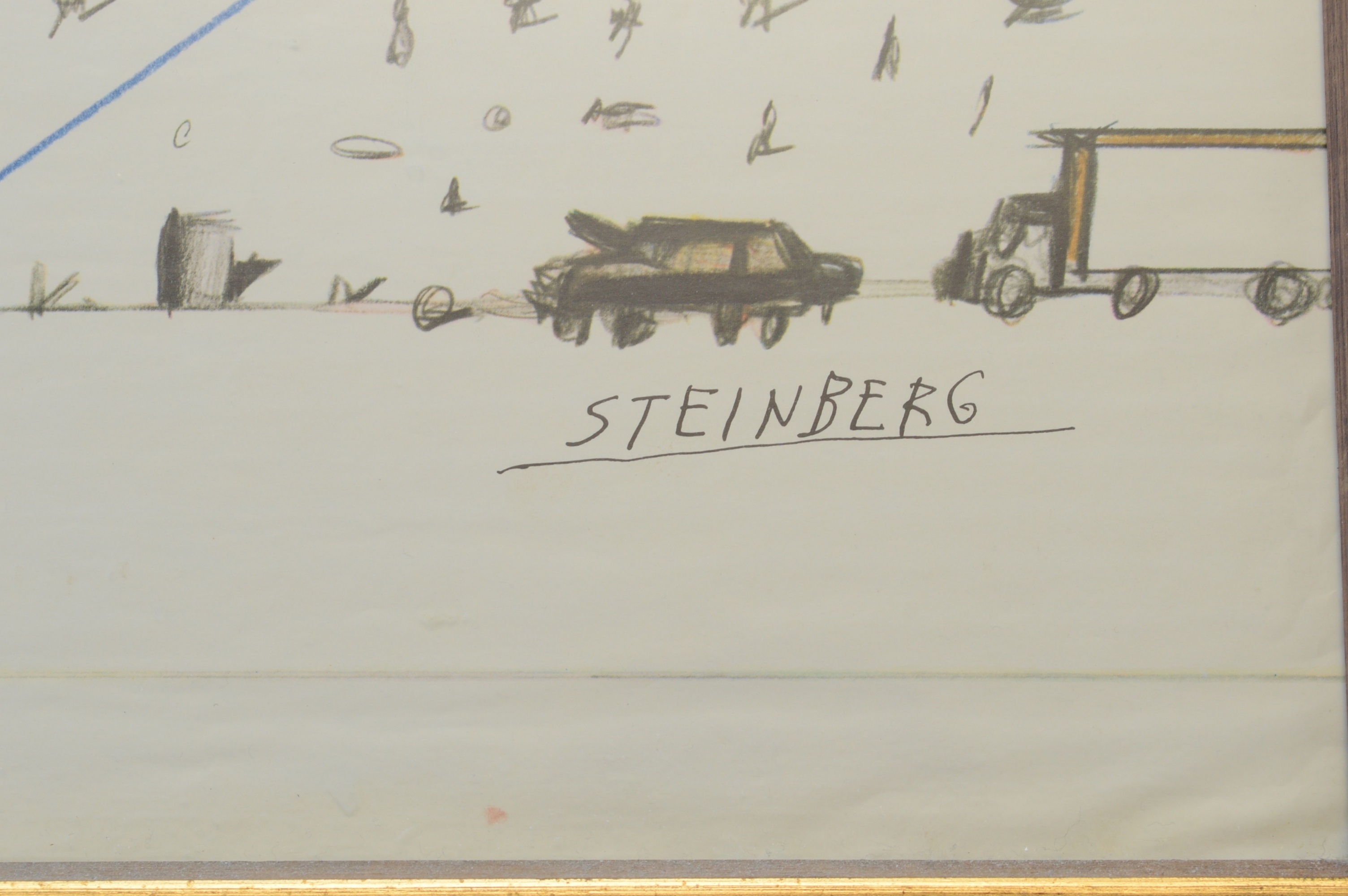 Offset Lithograph Poster After Saul Steinberg's "View of the World..."