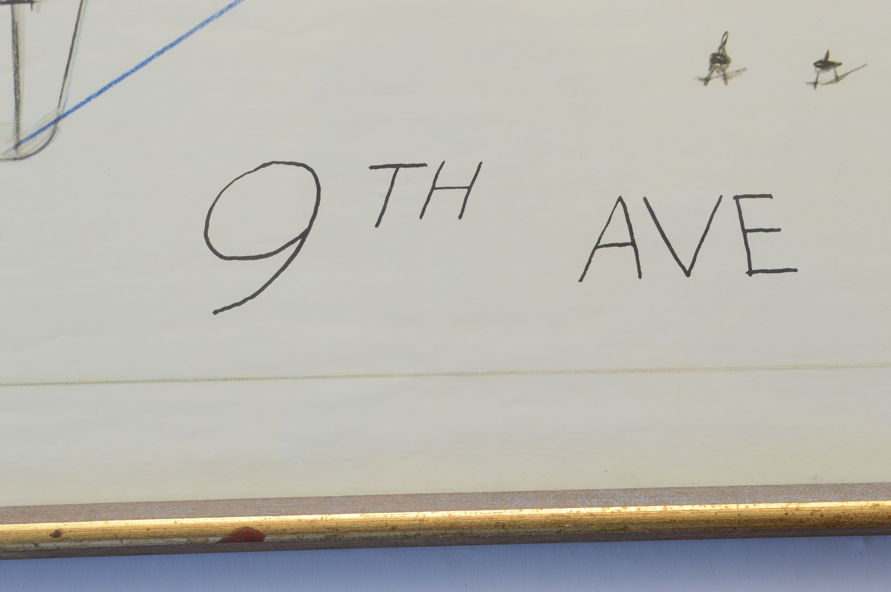 Offset Lithograph Poster After Saul Steinberg's "View of the World..."