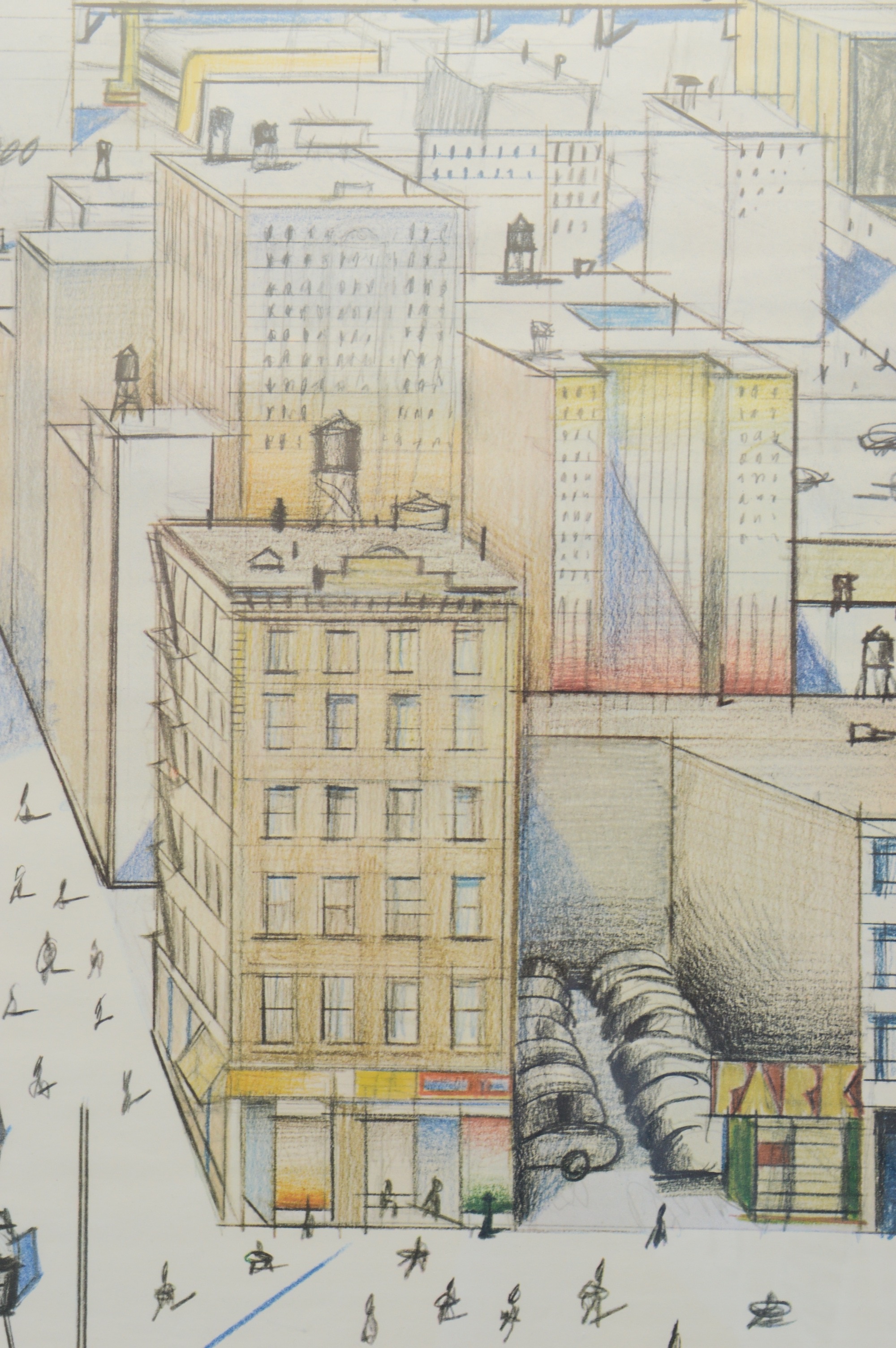 Offset Lithograph Poster After Saul Steinberg's "View of the World..."