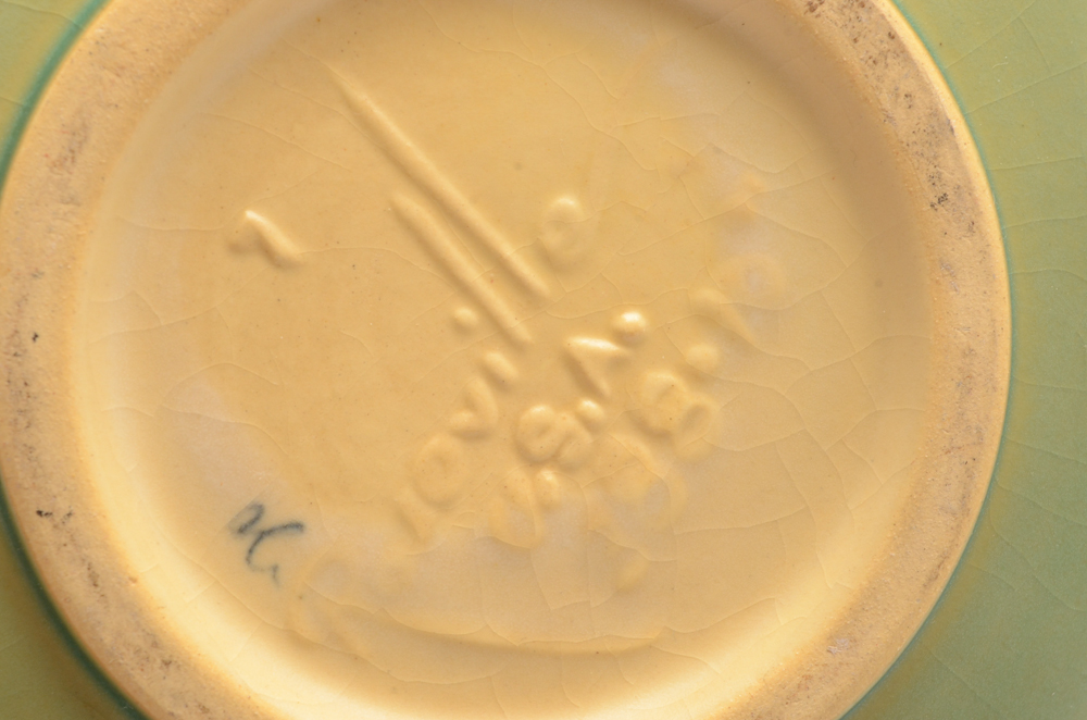 Vintage Roseville Pottery "Apple Blossom" Green Vase