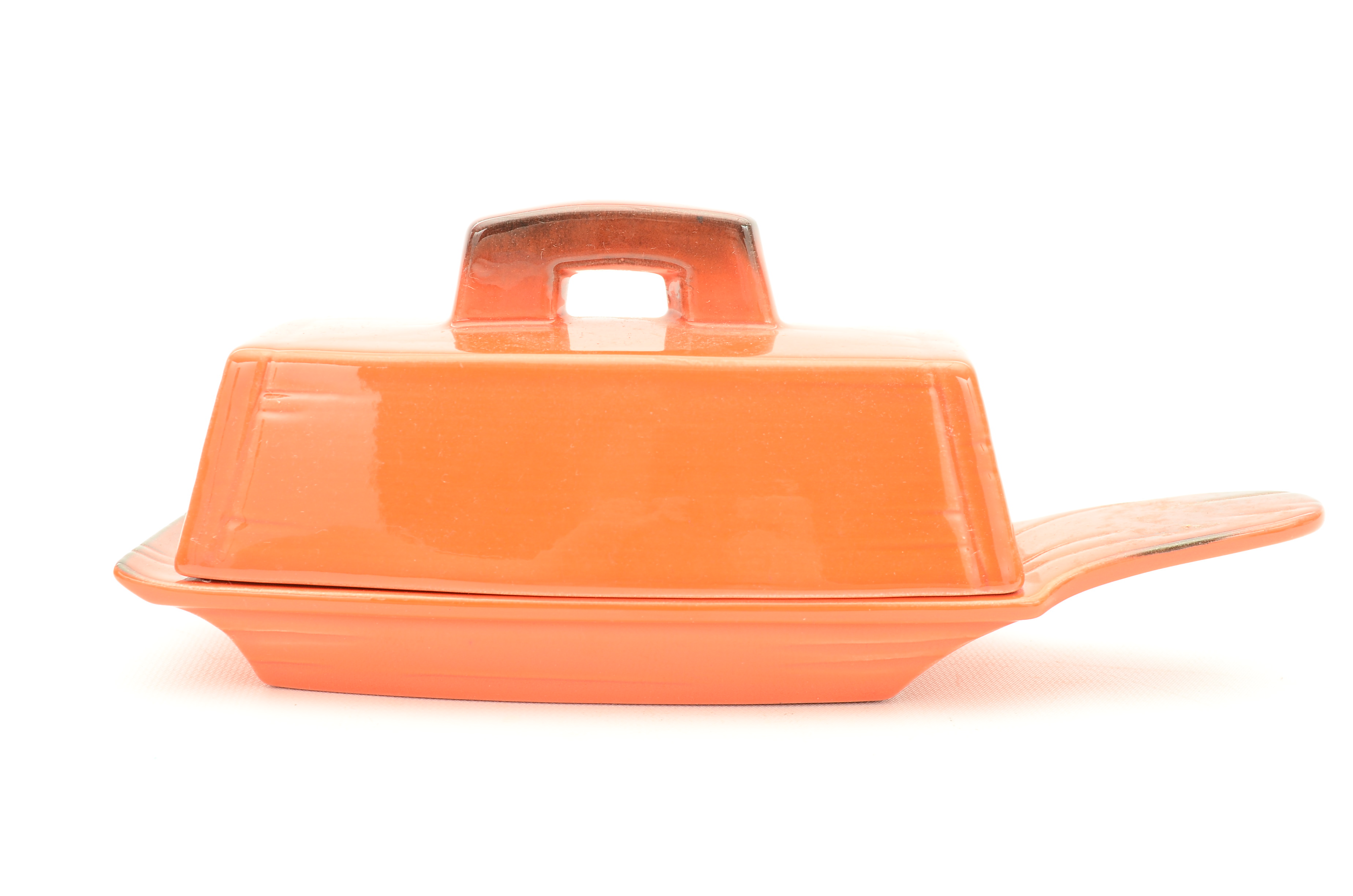 Sixteen Piece Set of Brick Glazed Earthenware Serveware