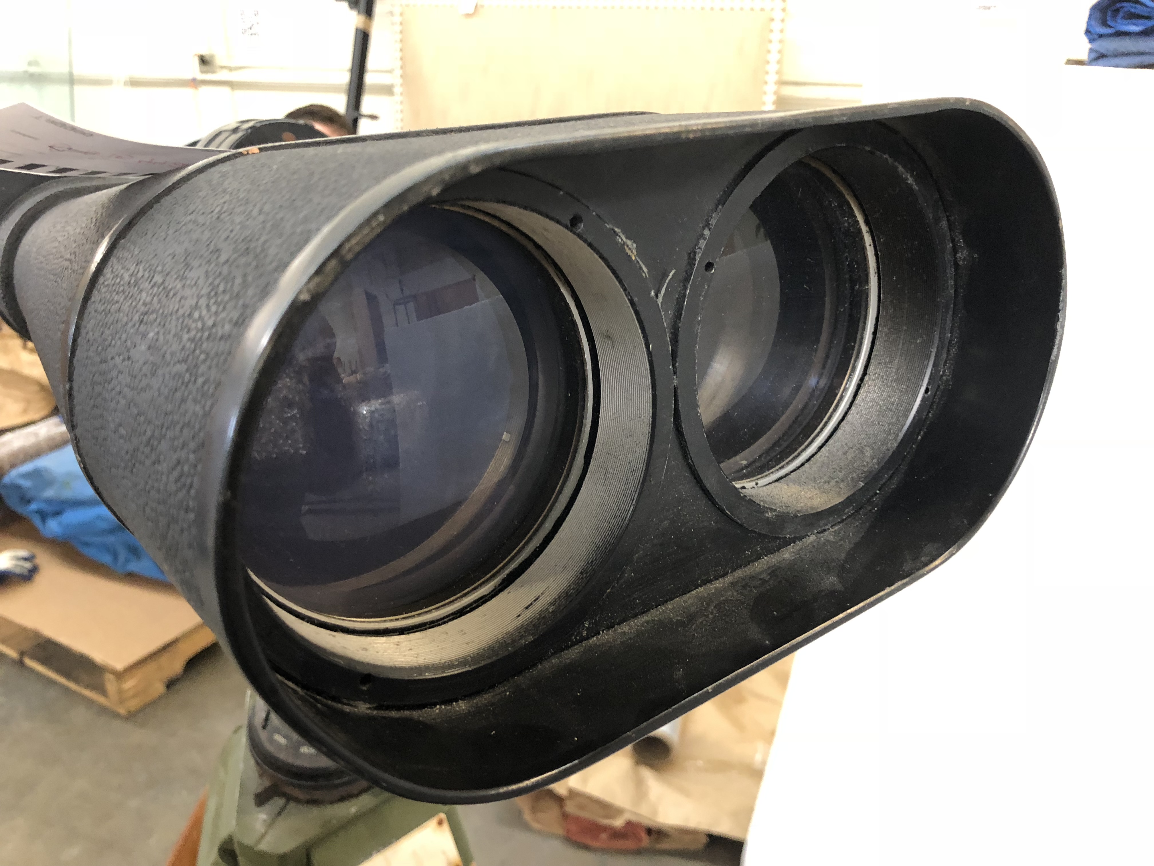 Vintage Chinese 65-25-40WYJ Long Range Binoculars With Tripod, Case and Manual