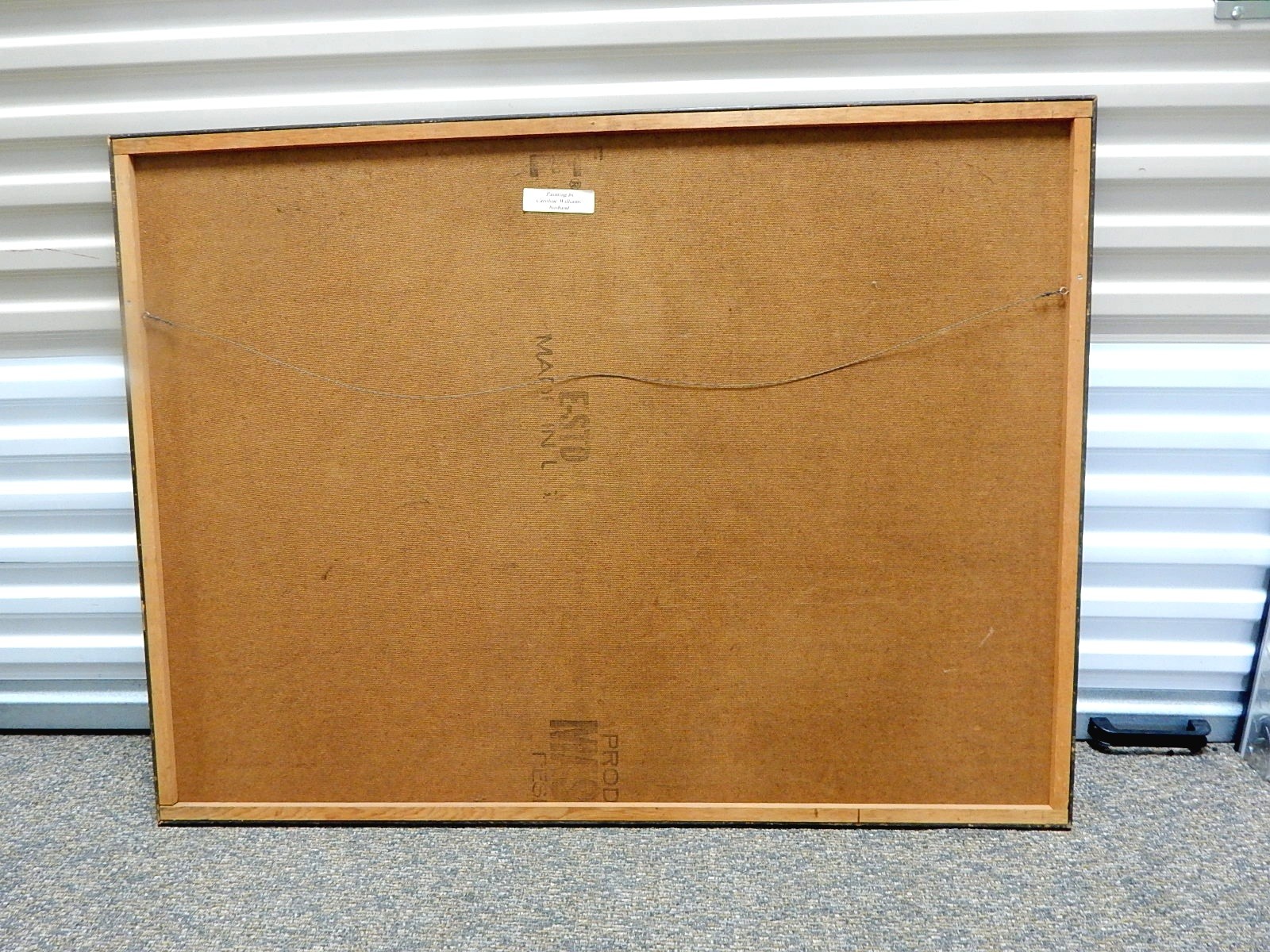 Original Oil Painting on Silk of Tree Signed "Maury"